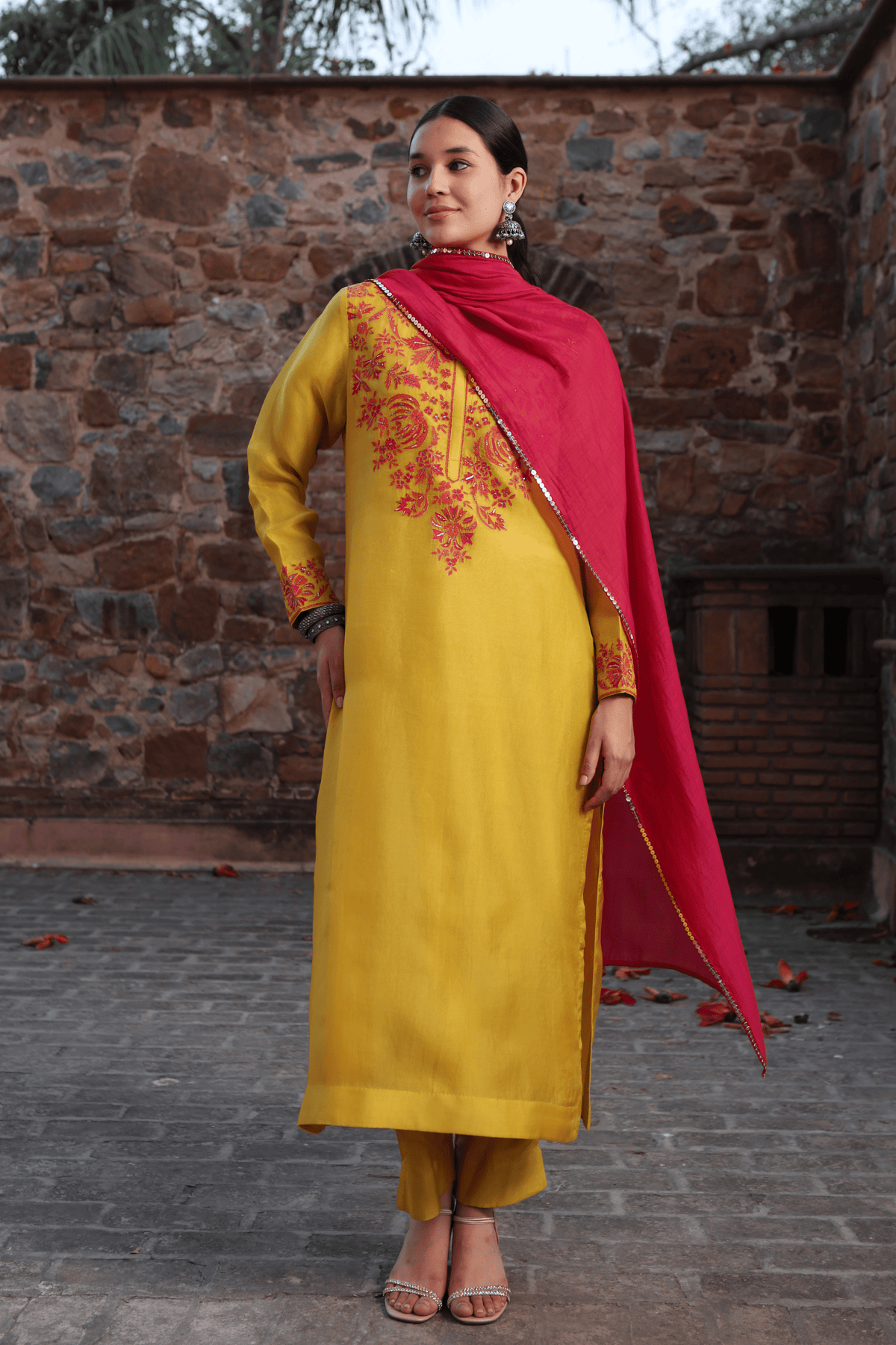 Lime Green Kurta Set
