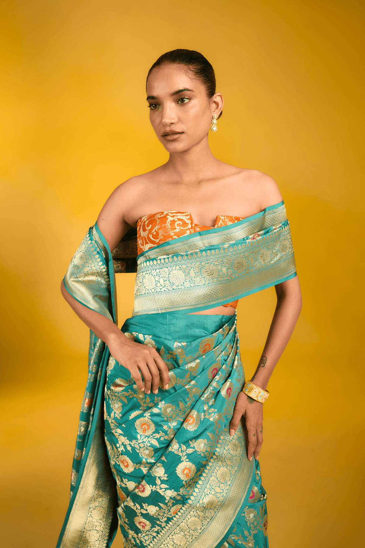 The Blueberry Sky Saree