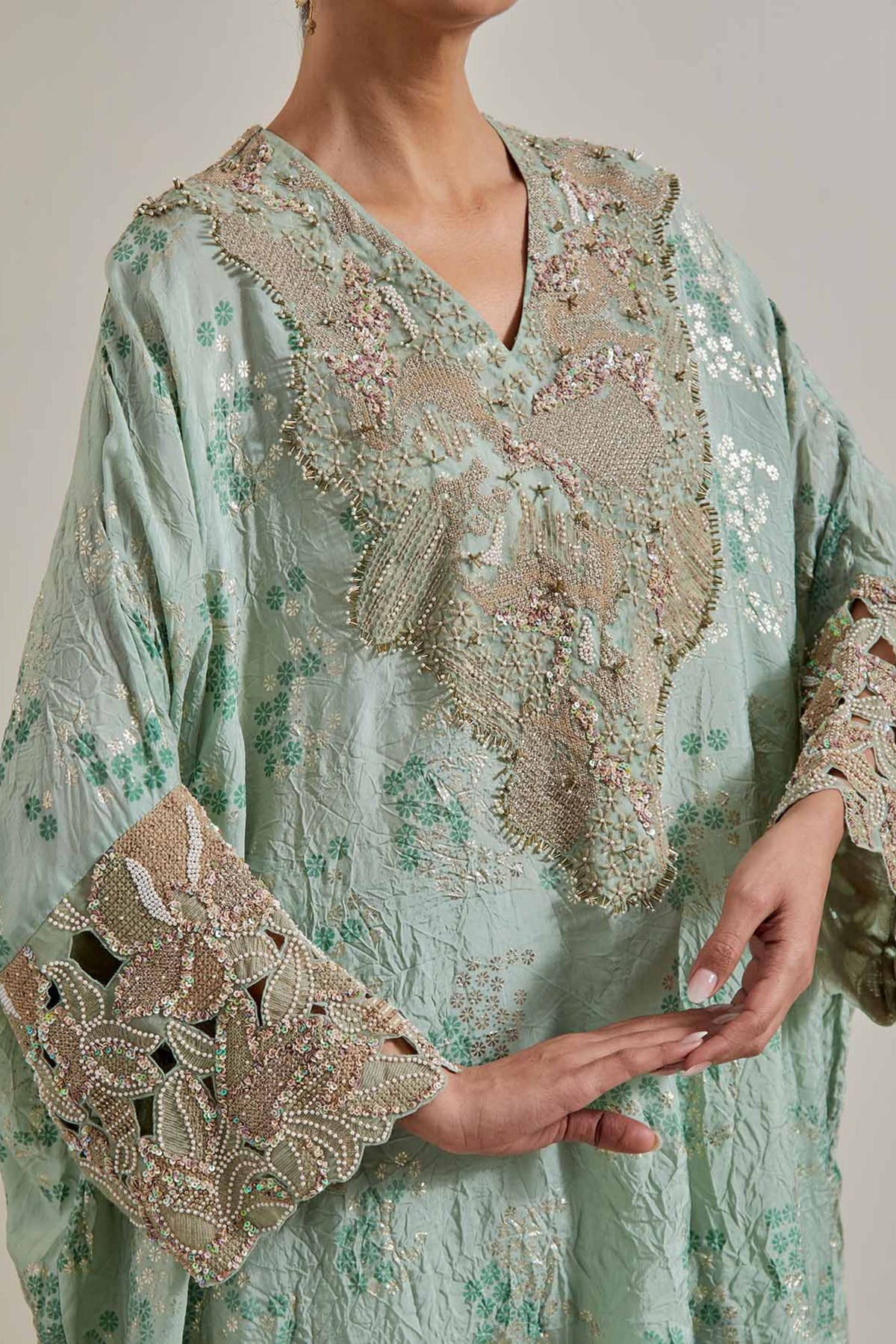 Sage Kaftan Set