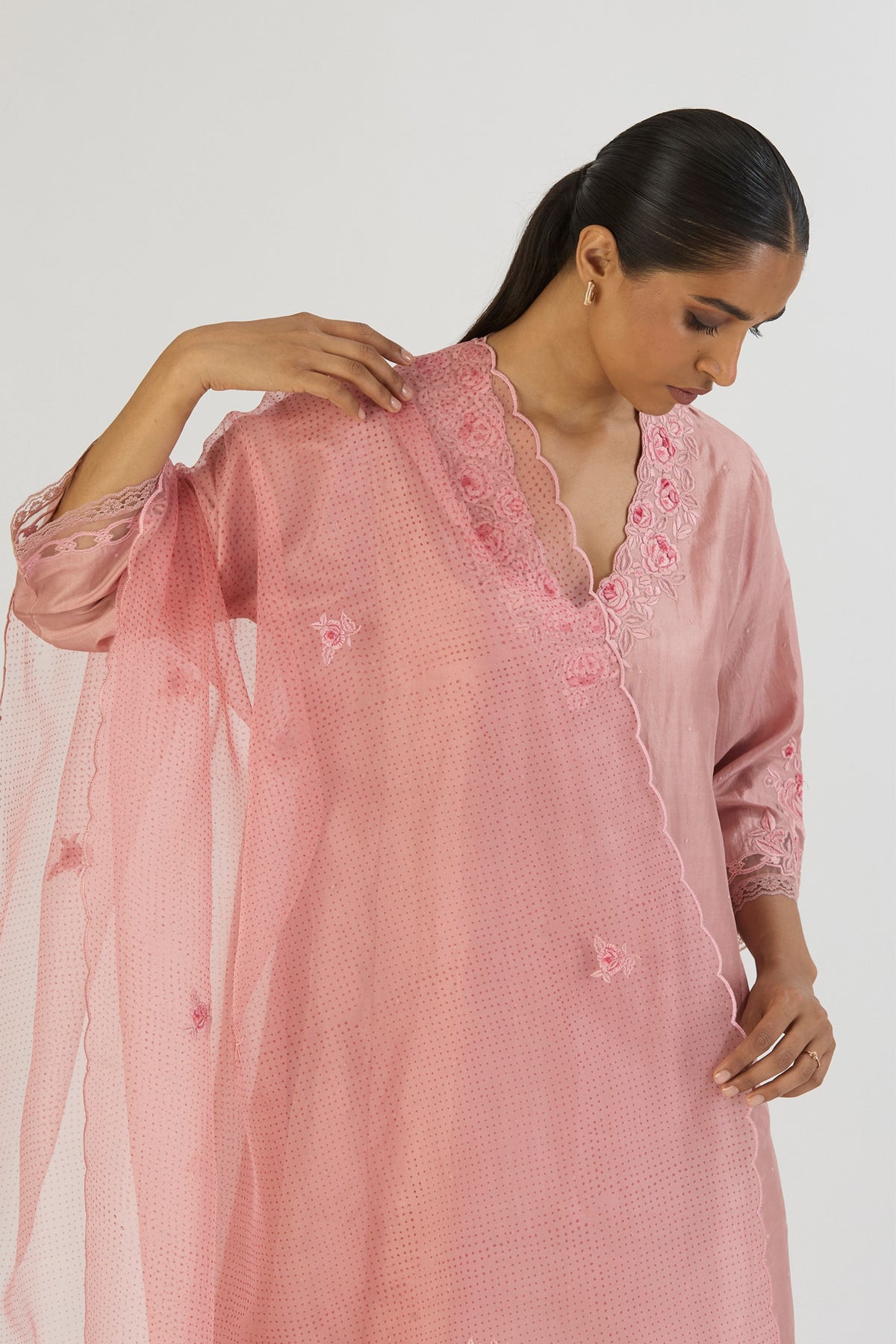 Pink Ikaya Dupatta