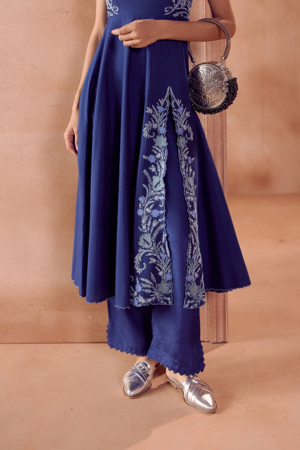 Blue Anarkali Set