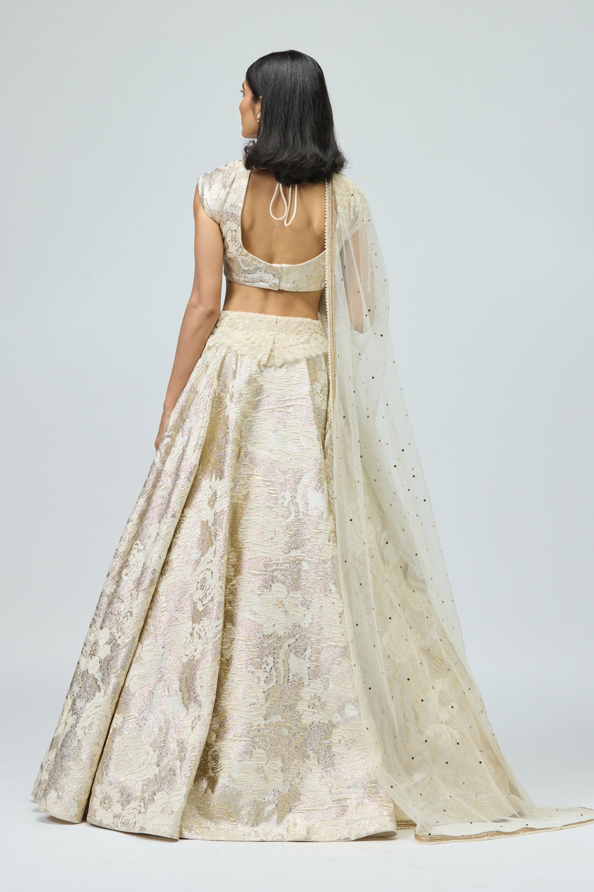 Pearl Embroidered Lehenga Set