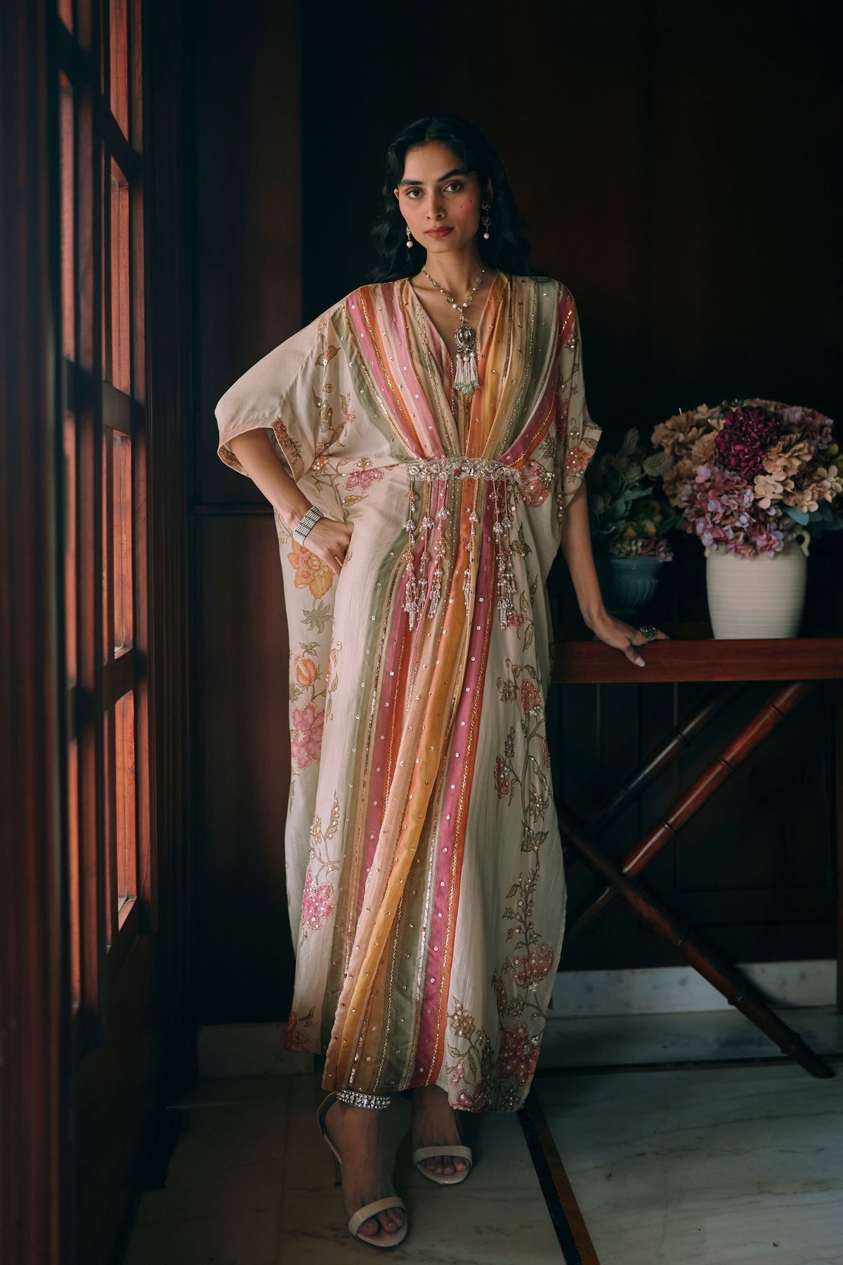 Elin Stripes Kaftan