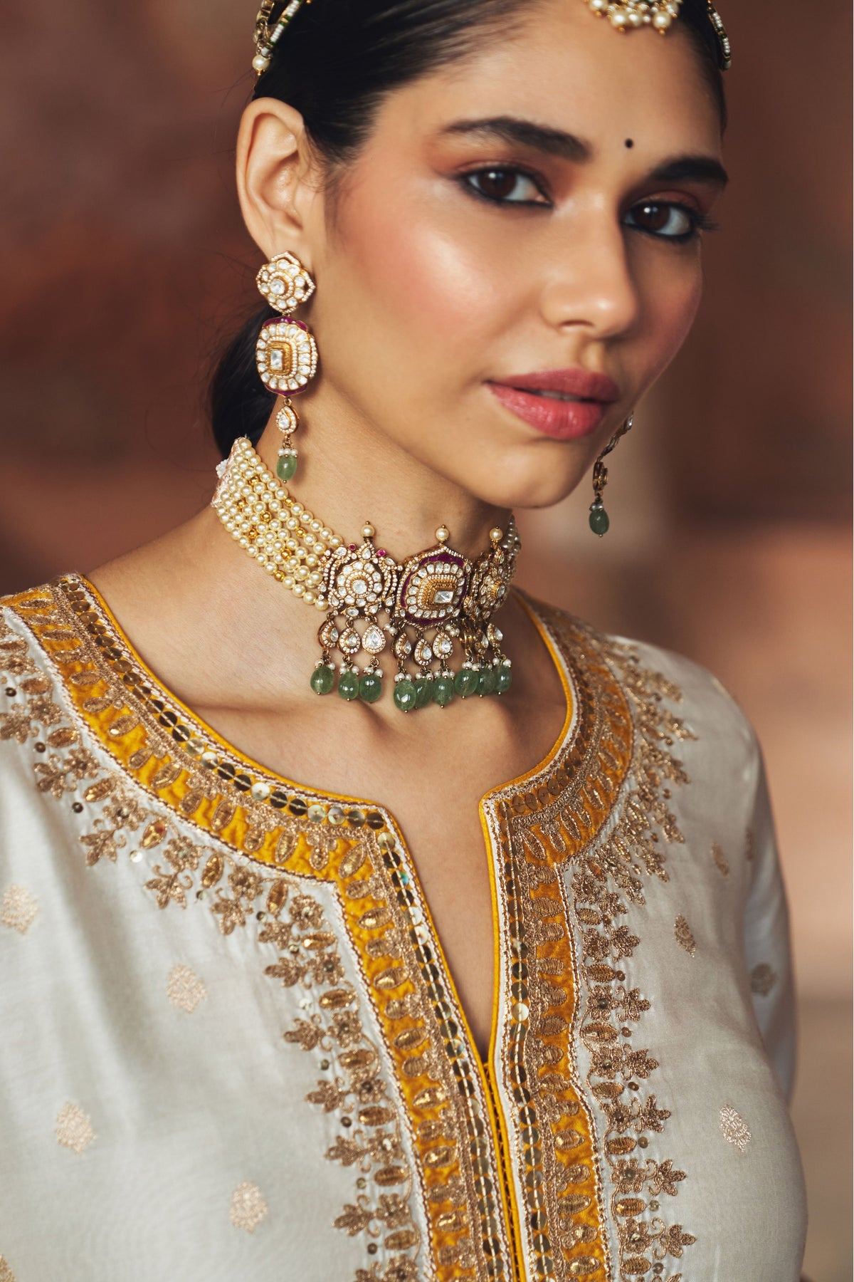 Sumaira Ivory Kurta Set