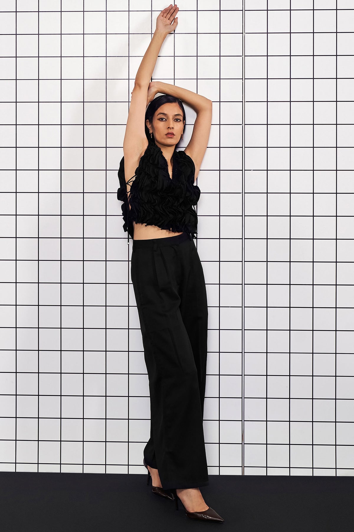 Voluminous Black Top