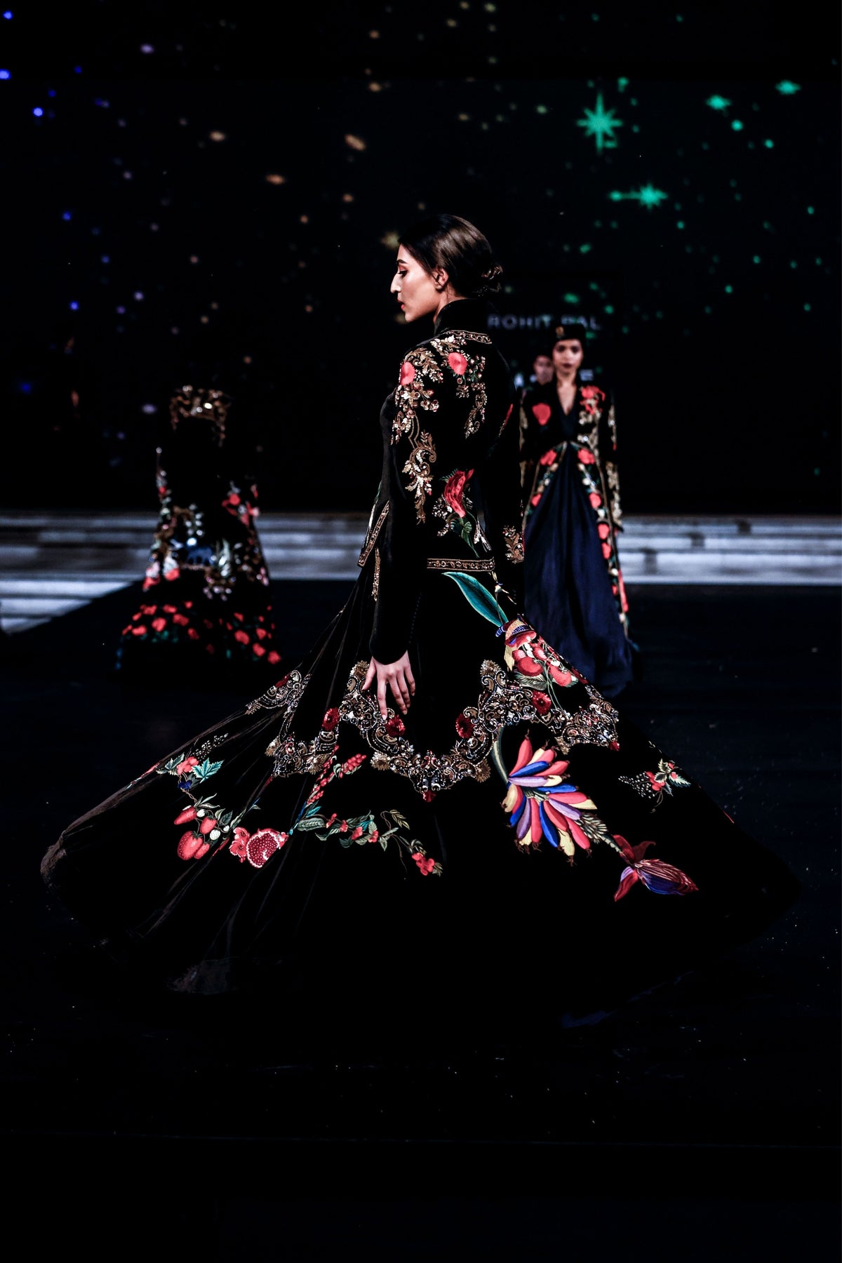 Velvet Lehenga Jacket Set