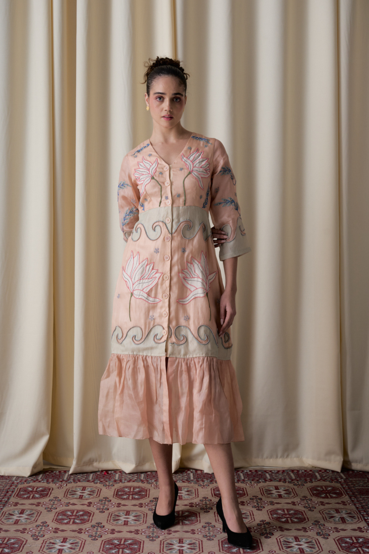 Elotia Peach Dress