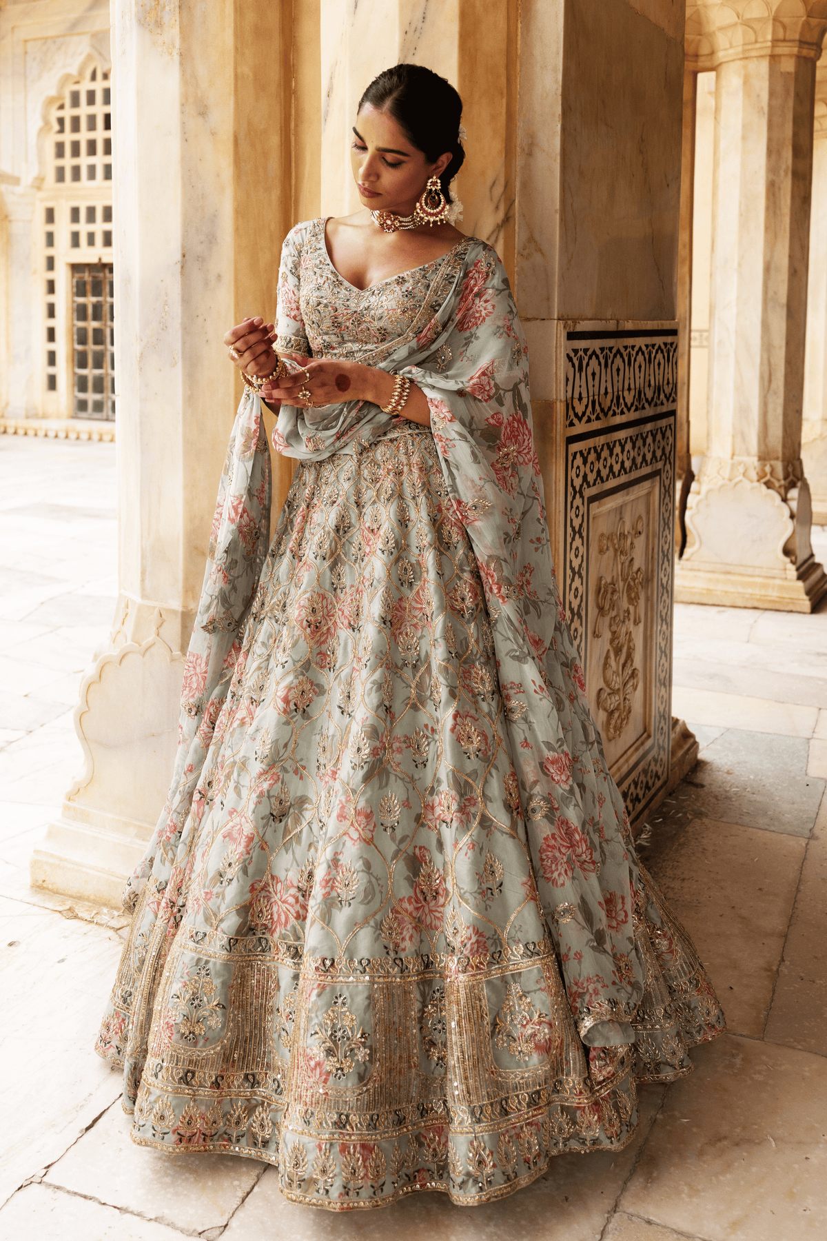 Floral Bridal Lehenga