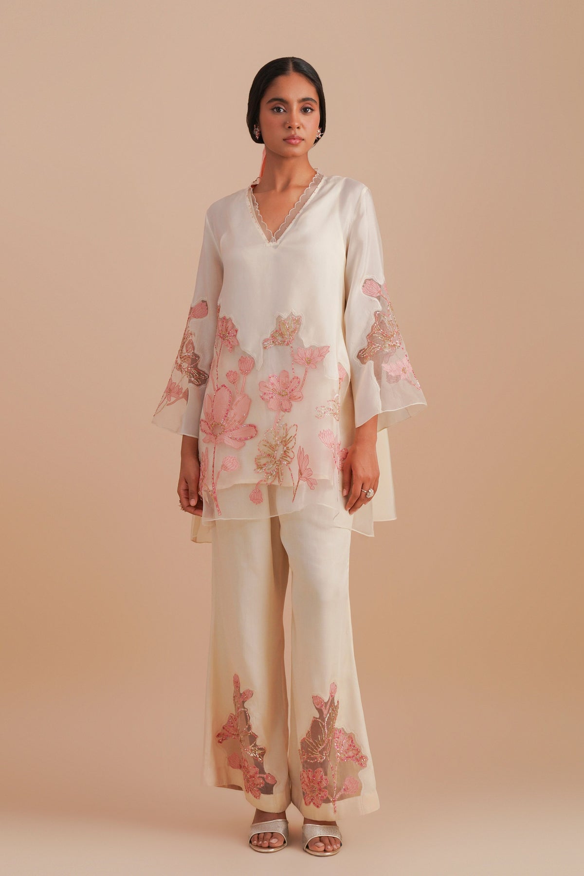 Floral Ecru Co-ord Set