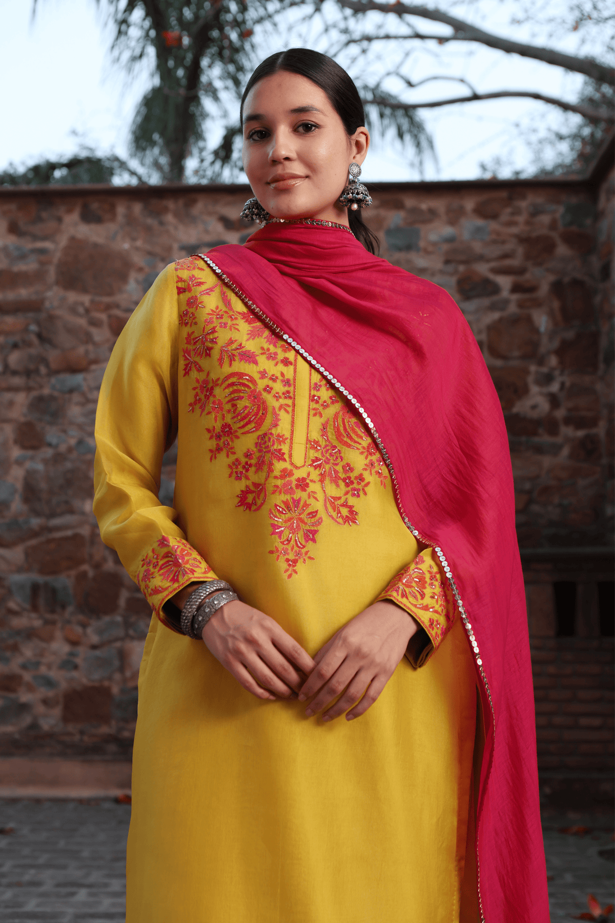Lime Green Kurta Set