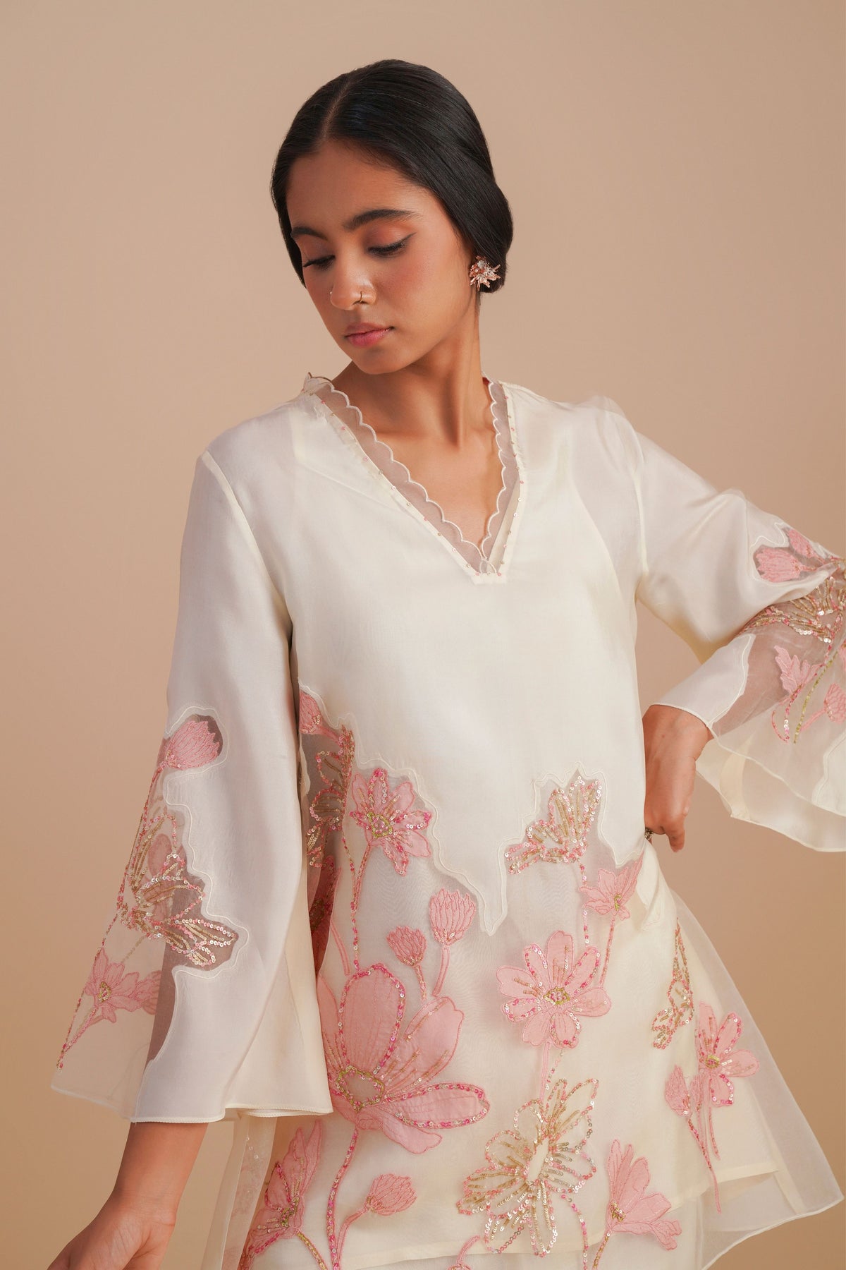 Floral Ecru Co-ord Set