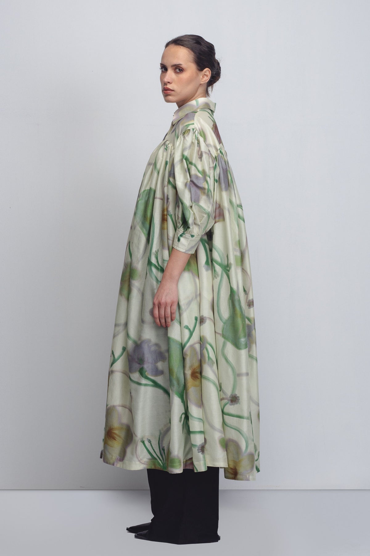 Paron Print Drop Shirt Dress