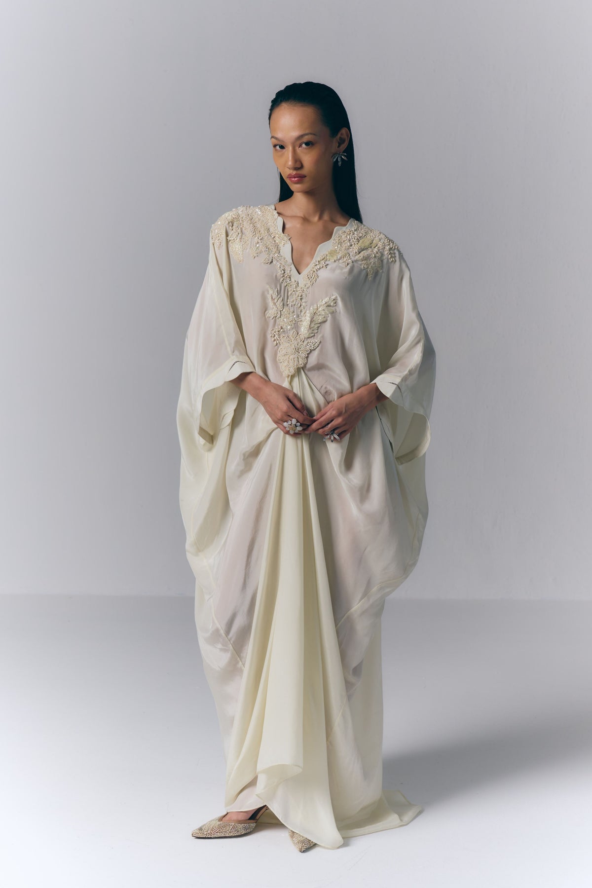 Ivory Whisper Kaftan