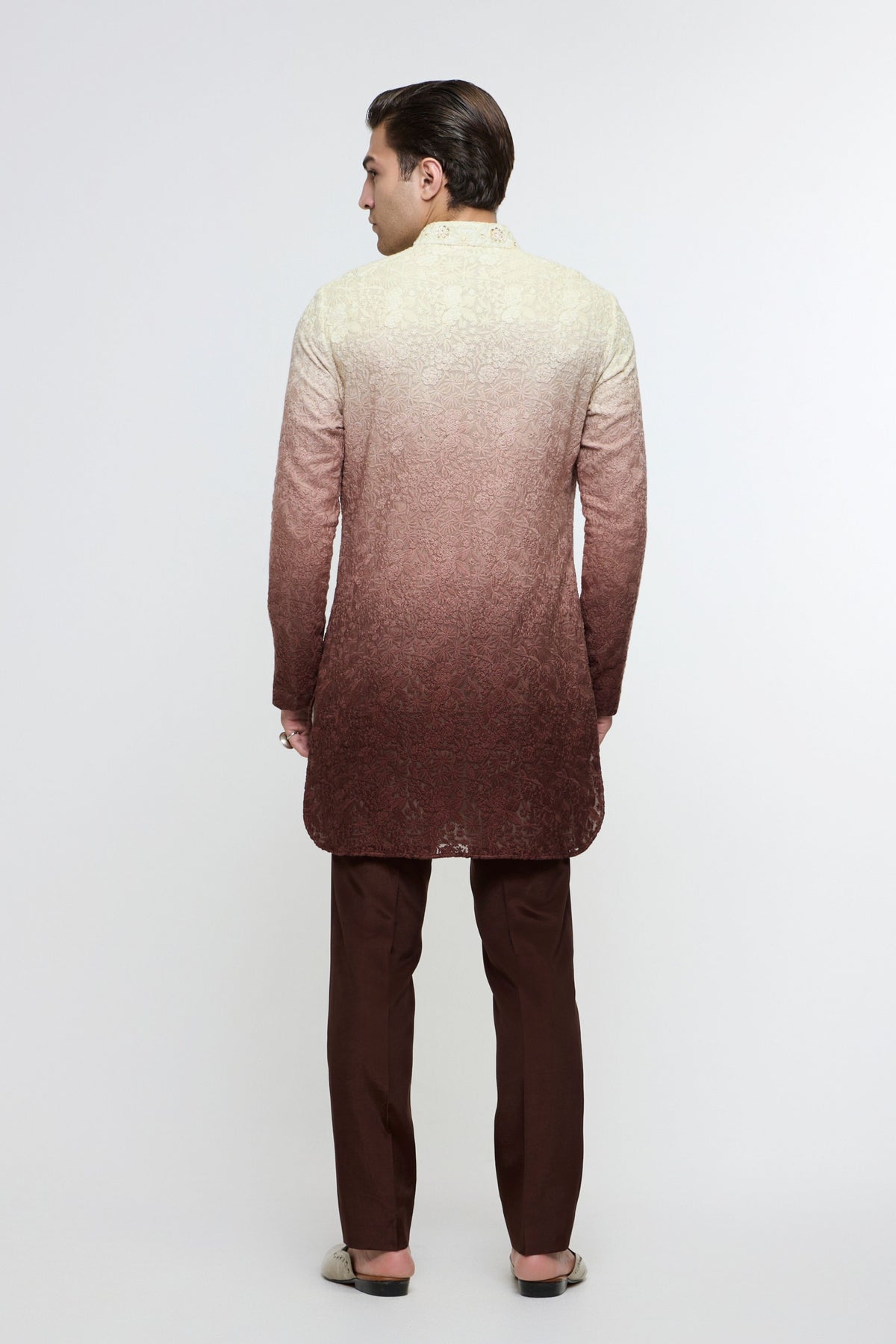 Mocha Elan Kurta Set