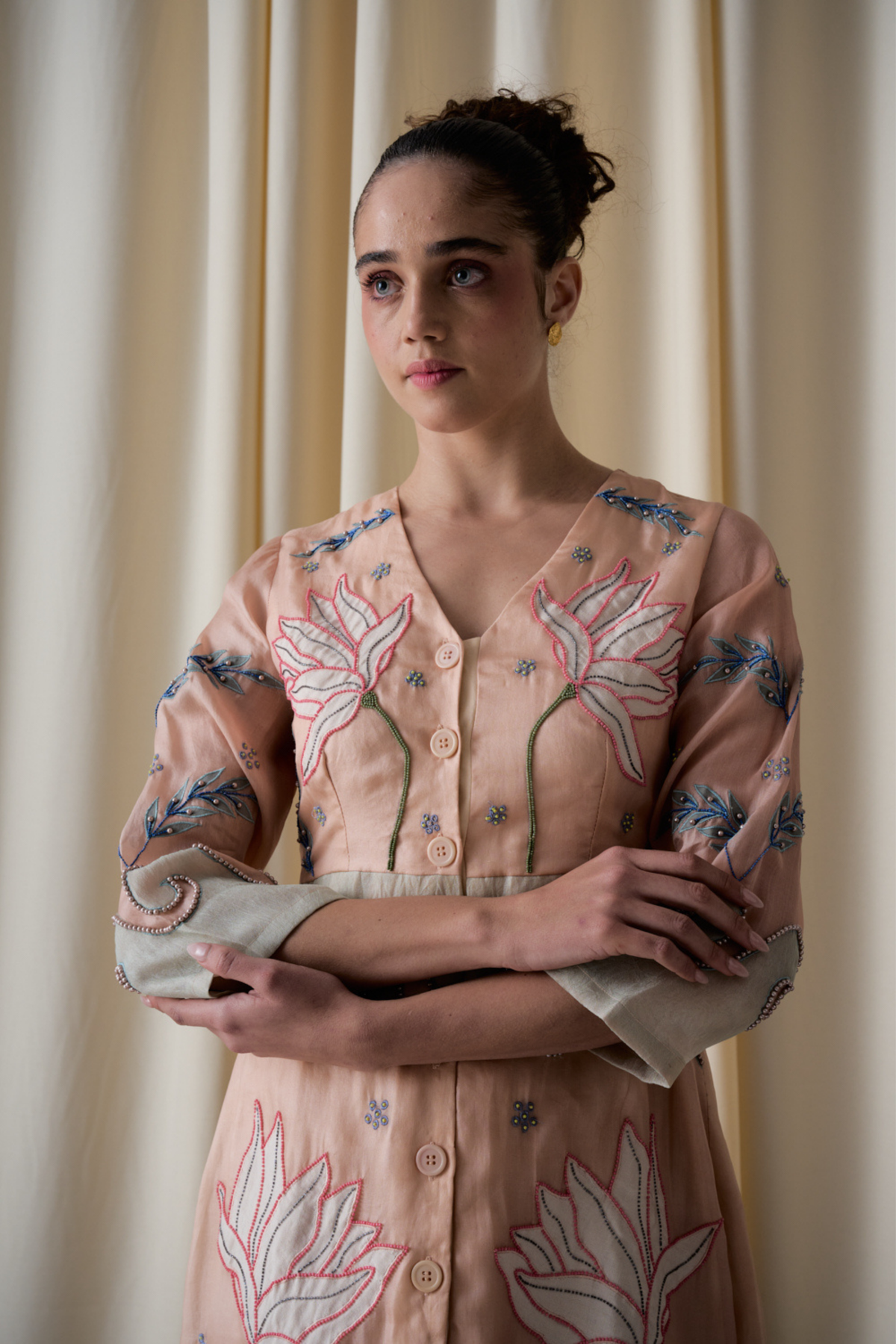 Elotia Peach Dress