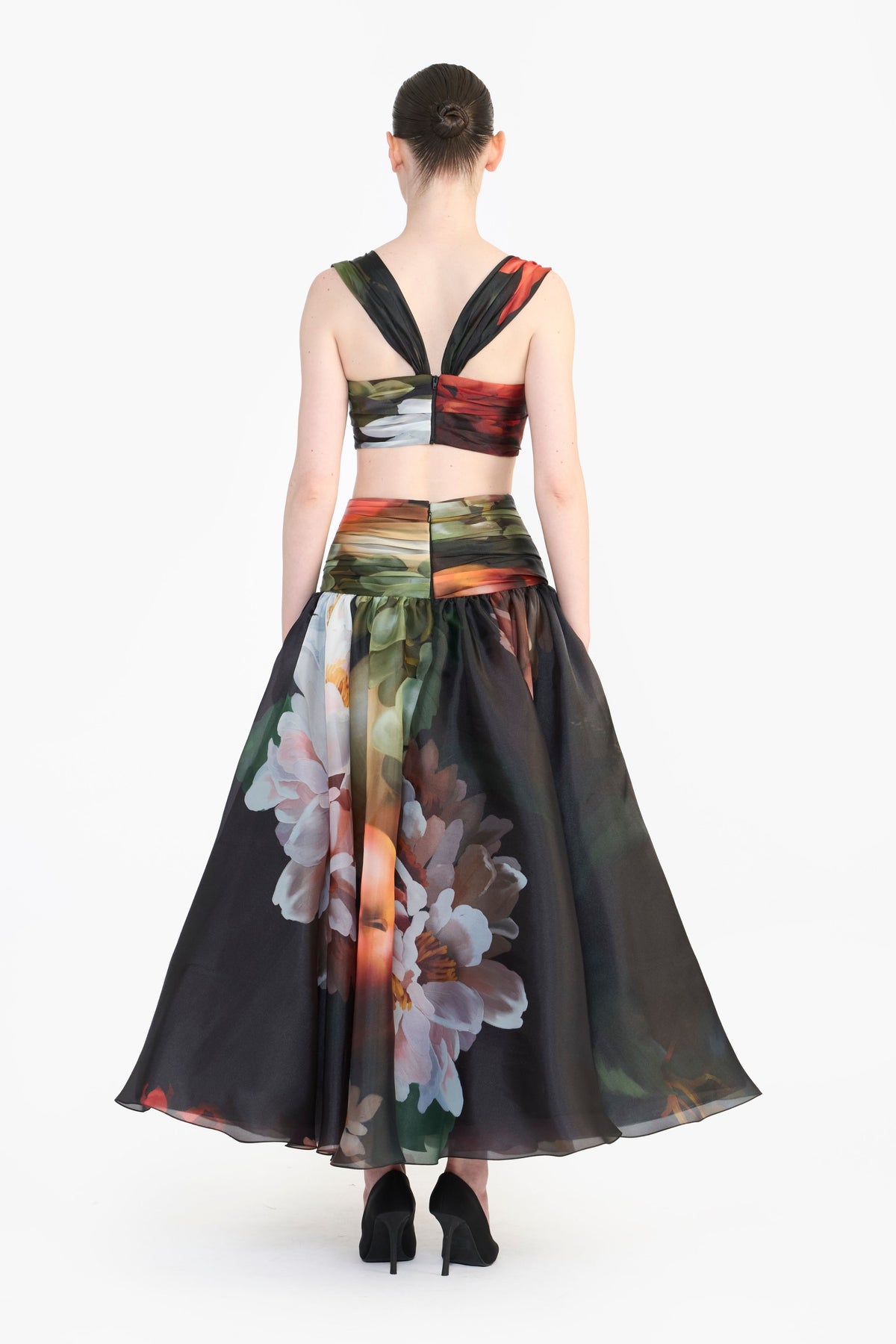 Draped Bustier Top