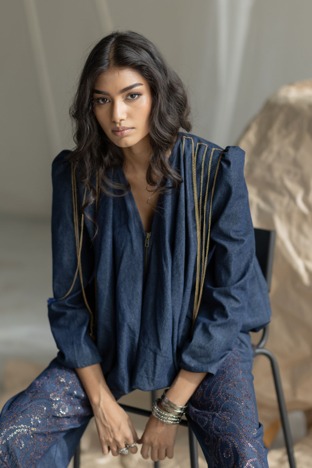 Dark Blue Balloon Top