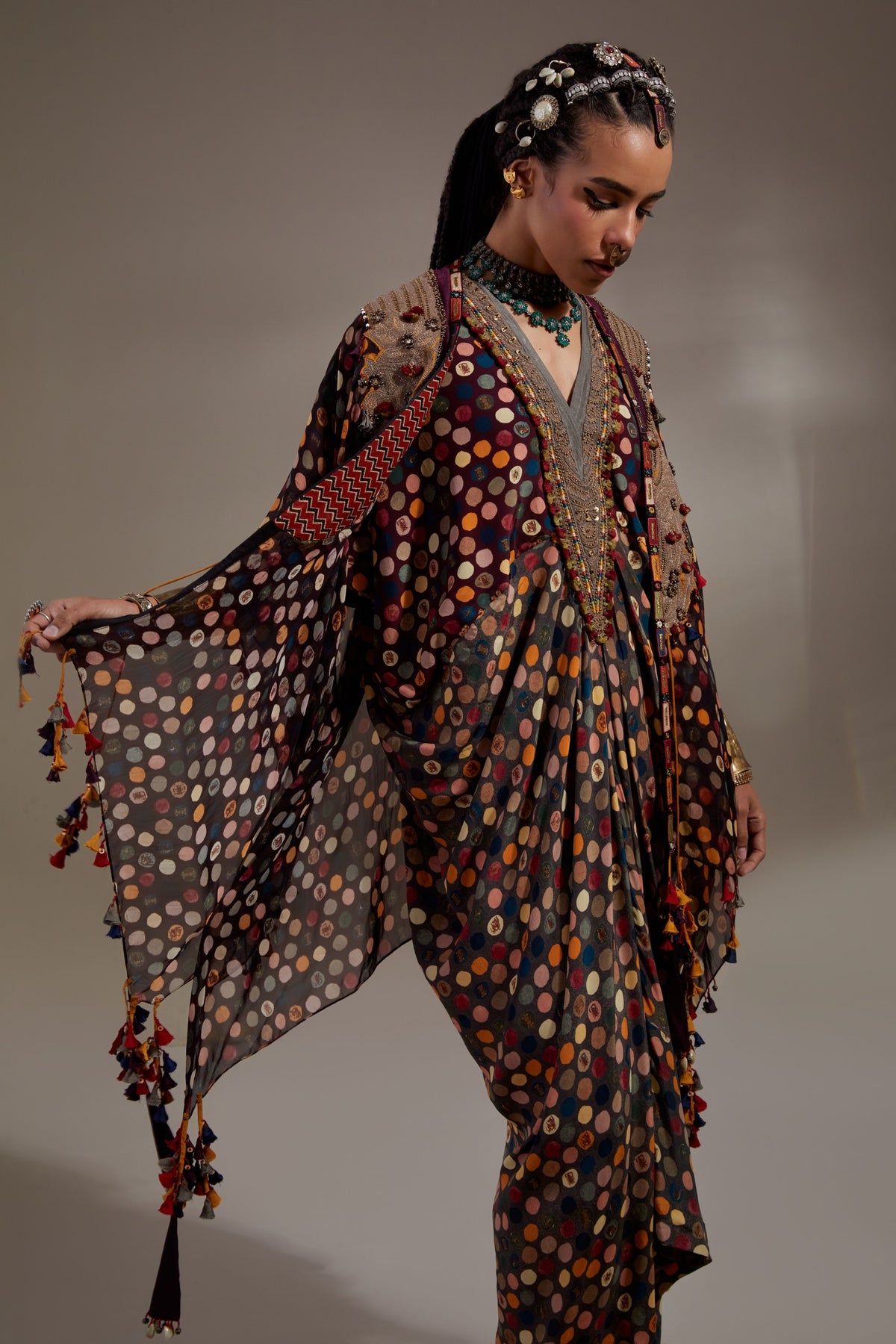 Veni Dupatta Jacket Set