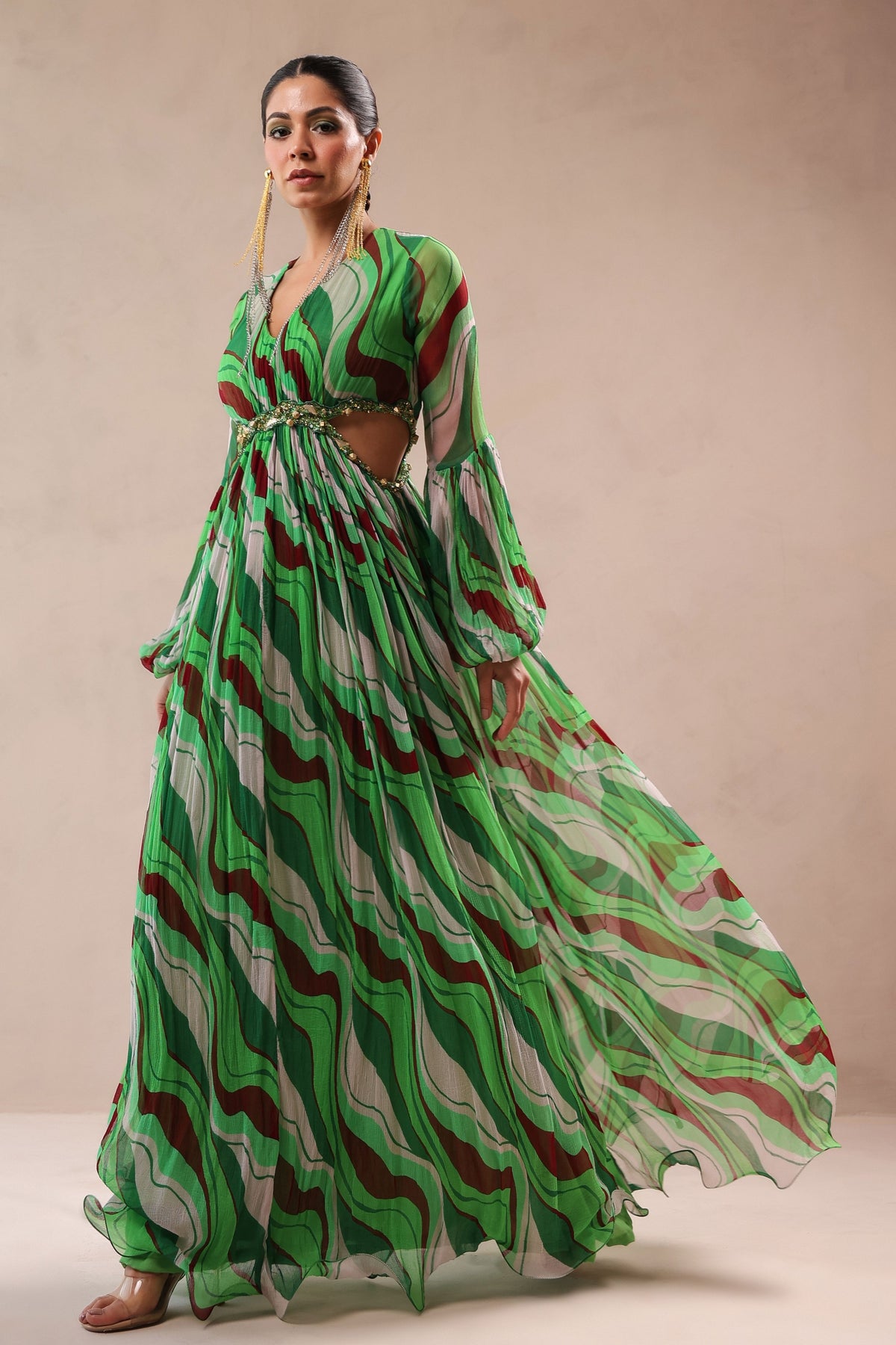 Queen Peekaboo Waist Line Dress