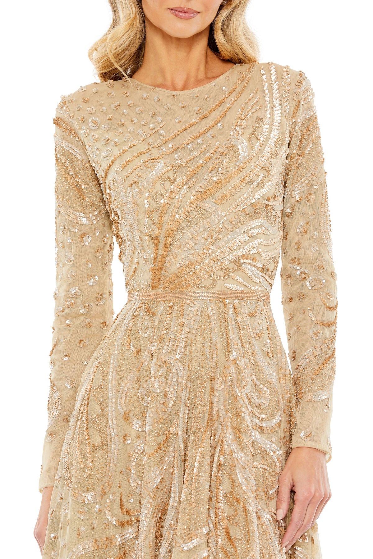 Midi Beads and Sequins Dress