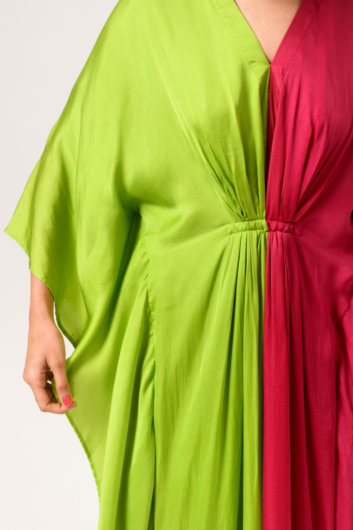 Green wine kaftan
