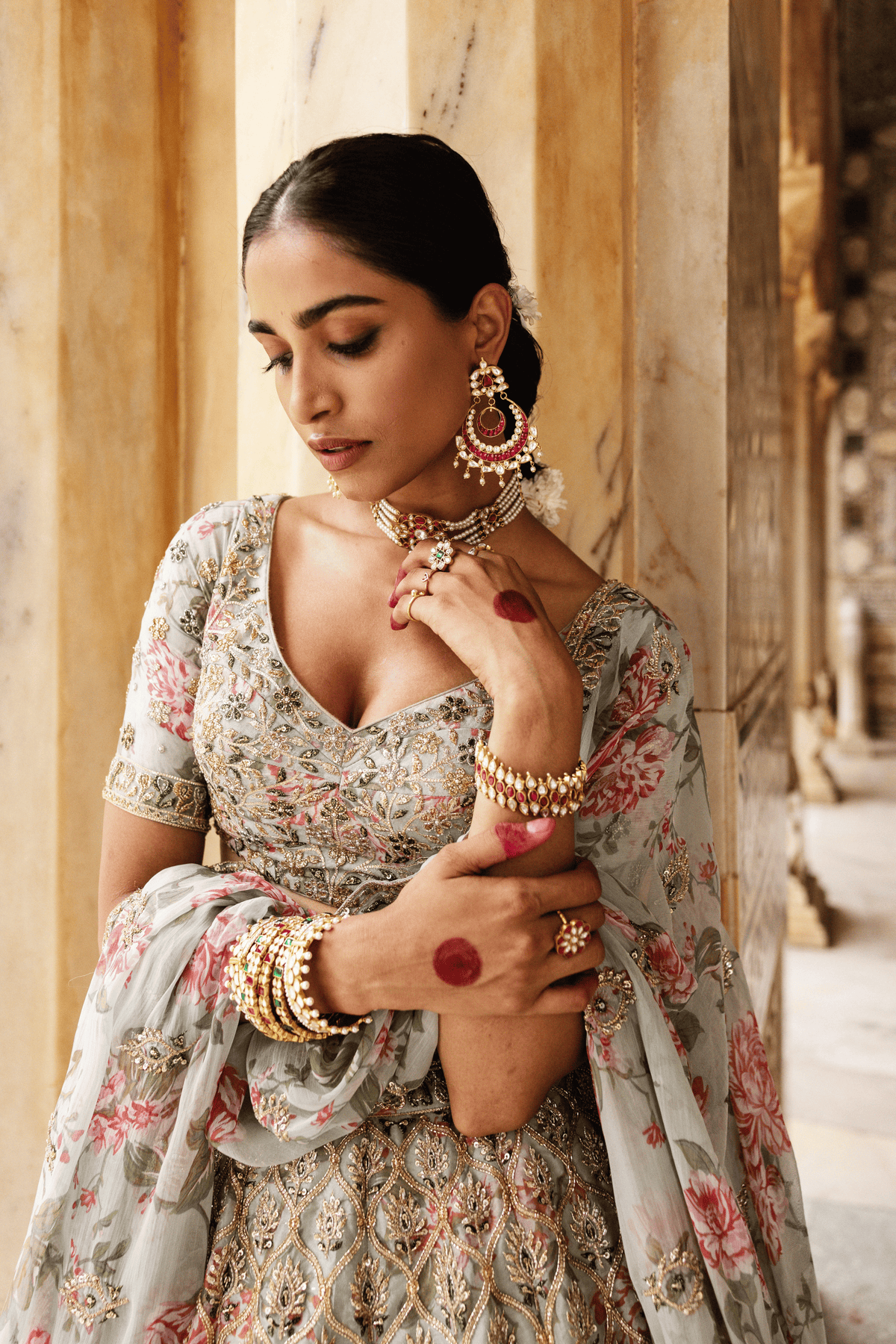 Floral Bridal Lehenga