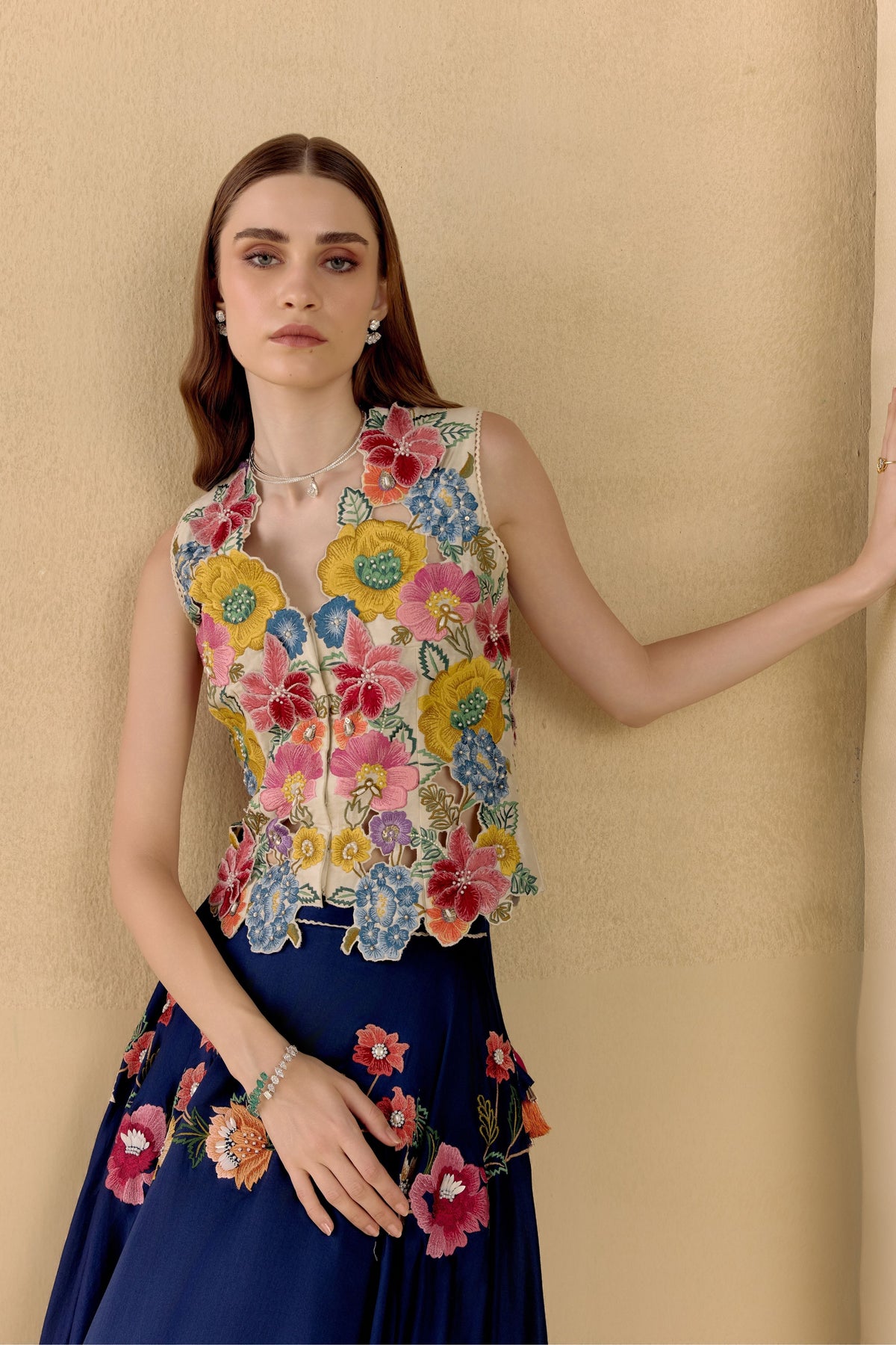 Ivory Fleur Waistcoat
