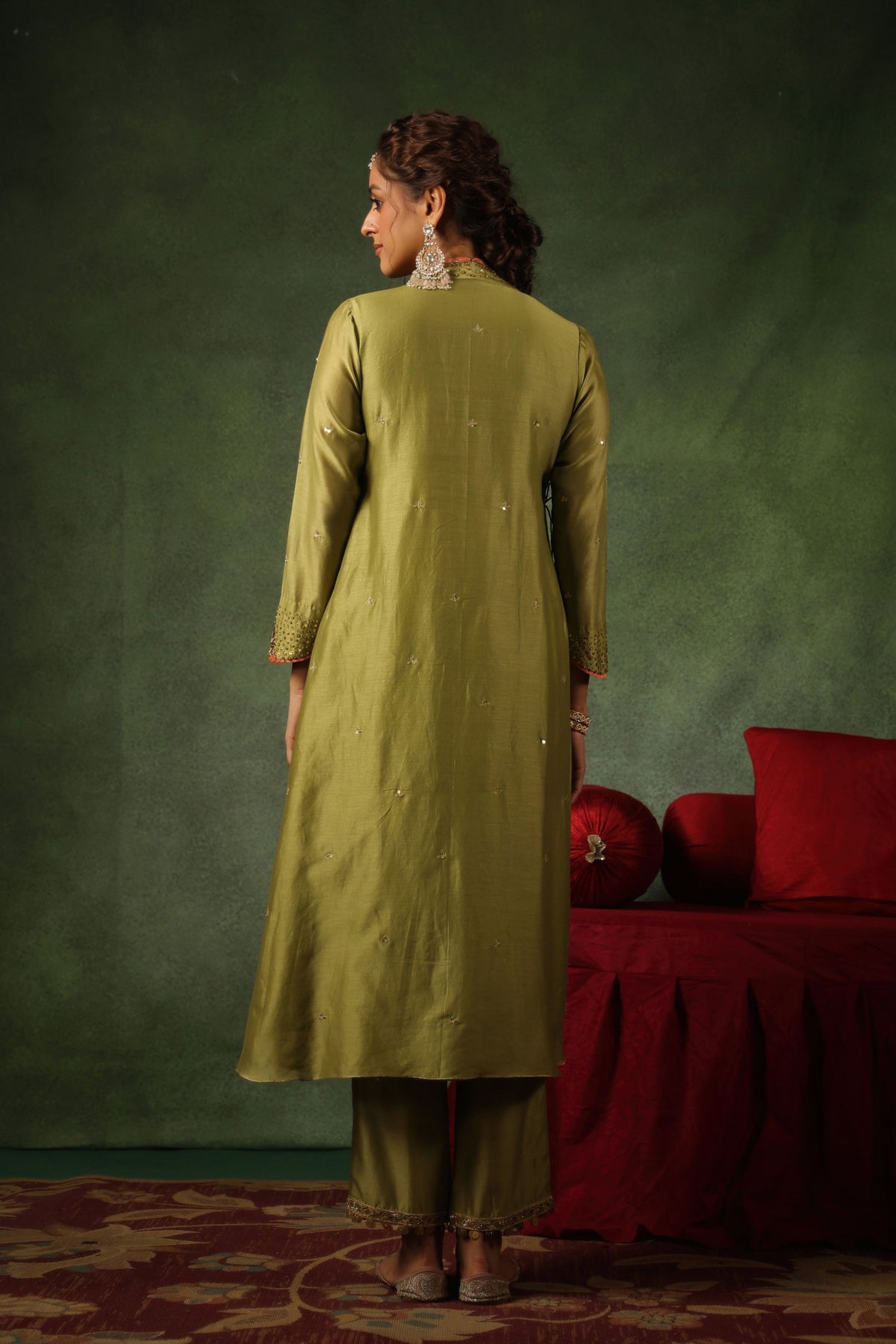 Pakeezah Hara Kurta Set