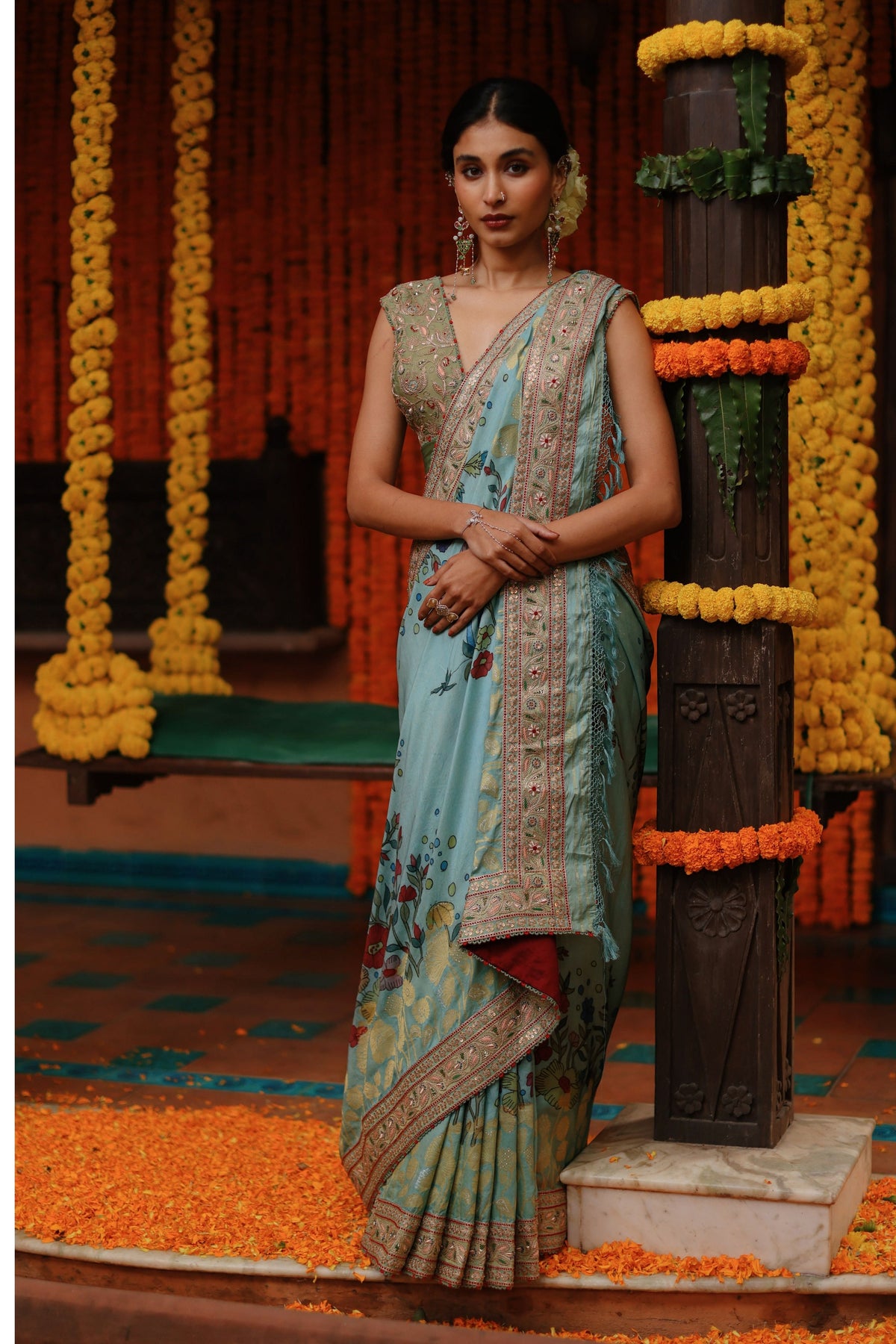 Aqua Kalam Saree