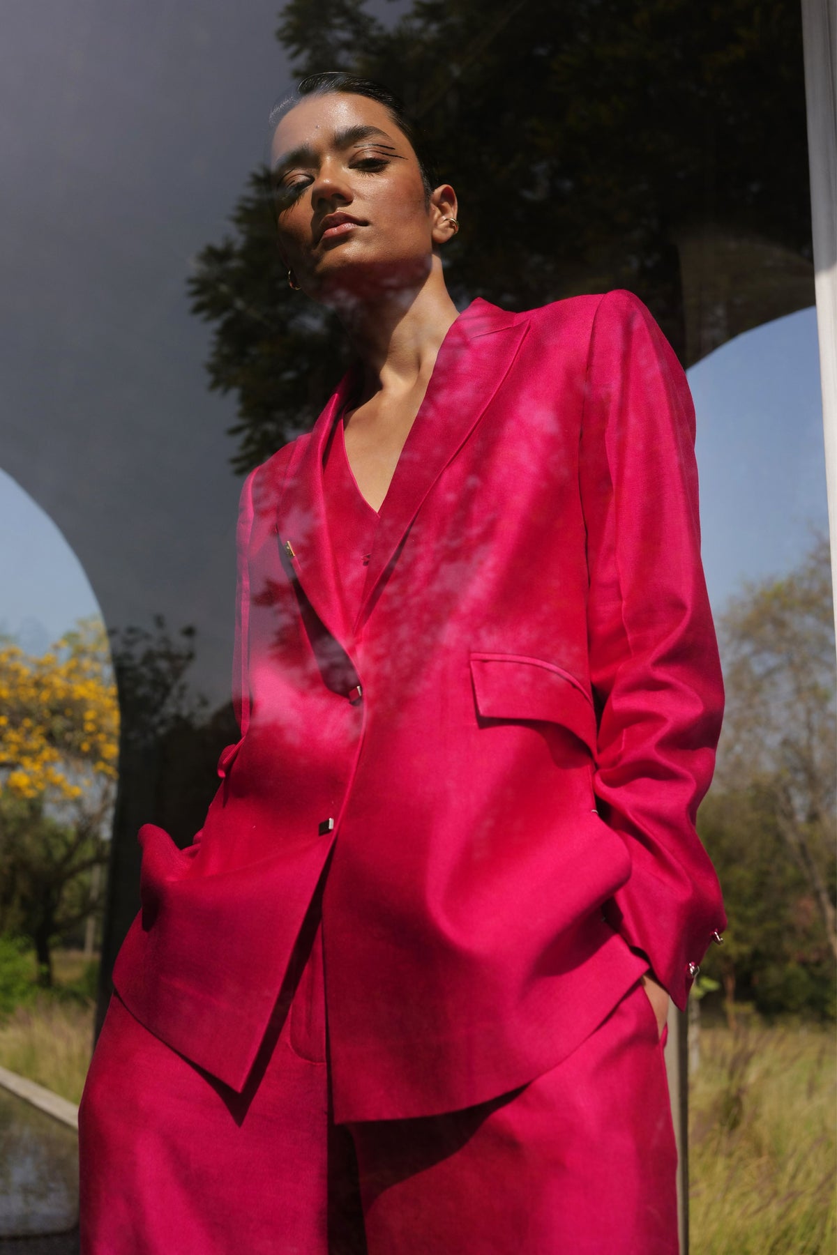 Slightly Pink Three Piece Suit