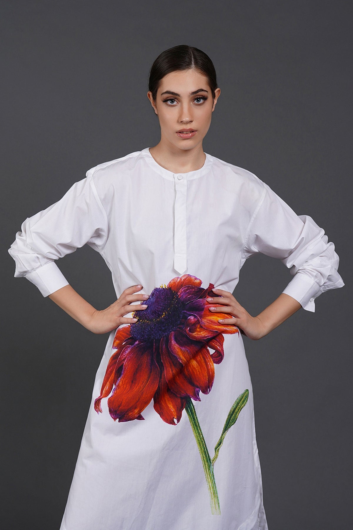 Abstract Digtal Print Dress