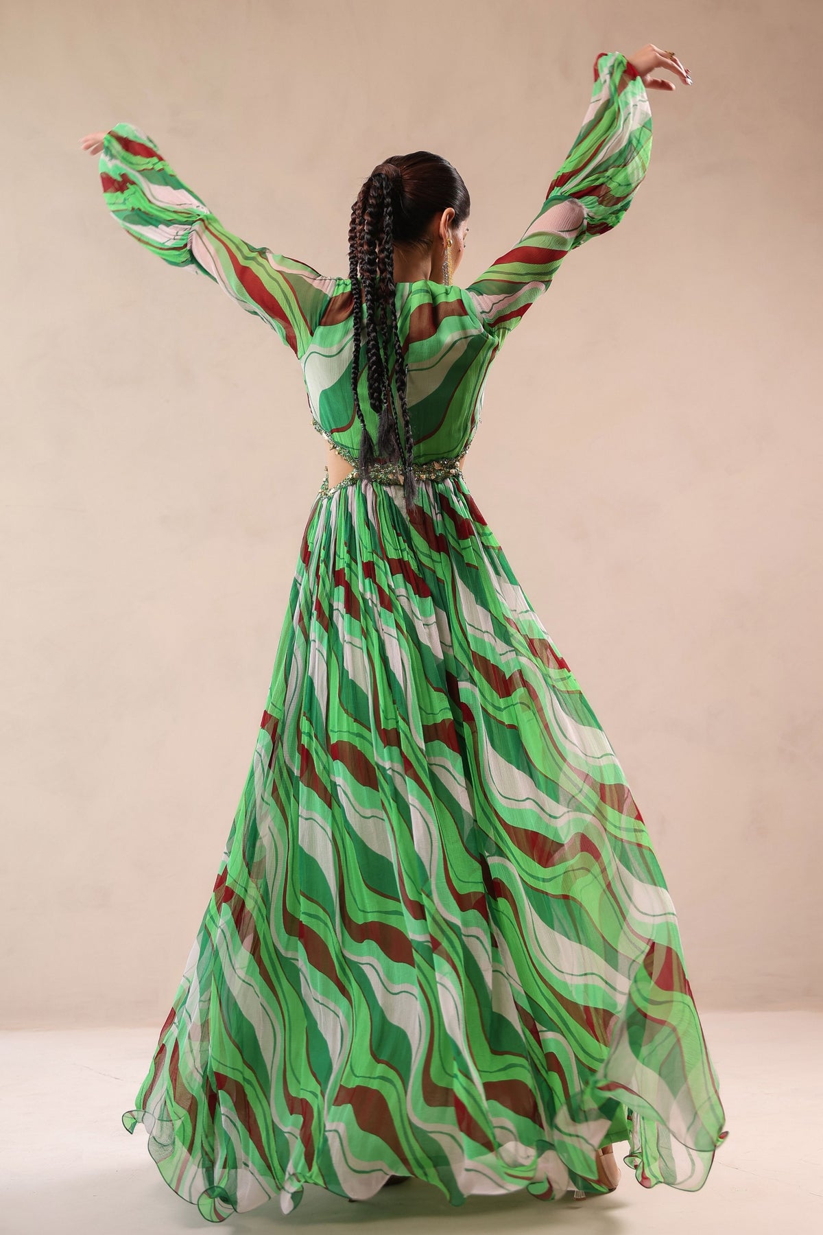 Queen Peekaboo Waist Line Dress