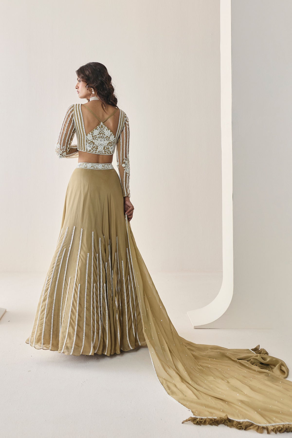 Sage Lehenga Set