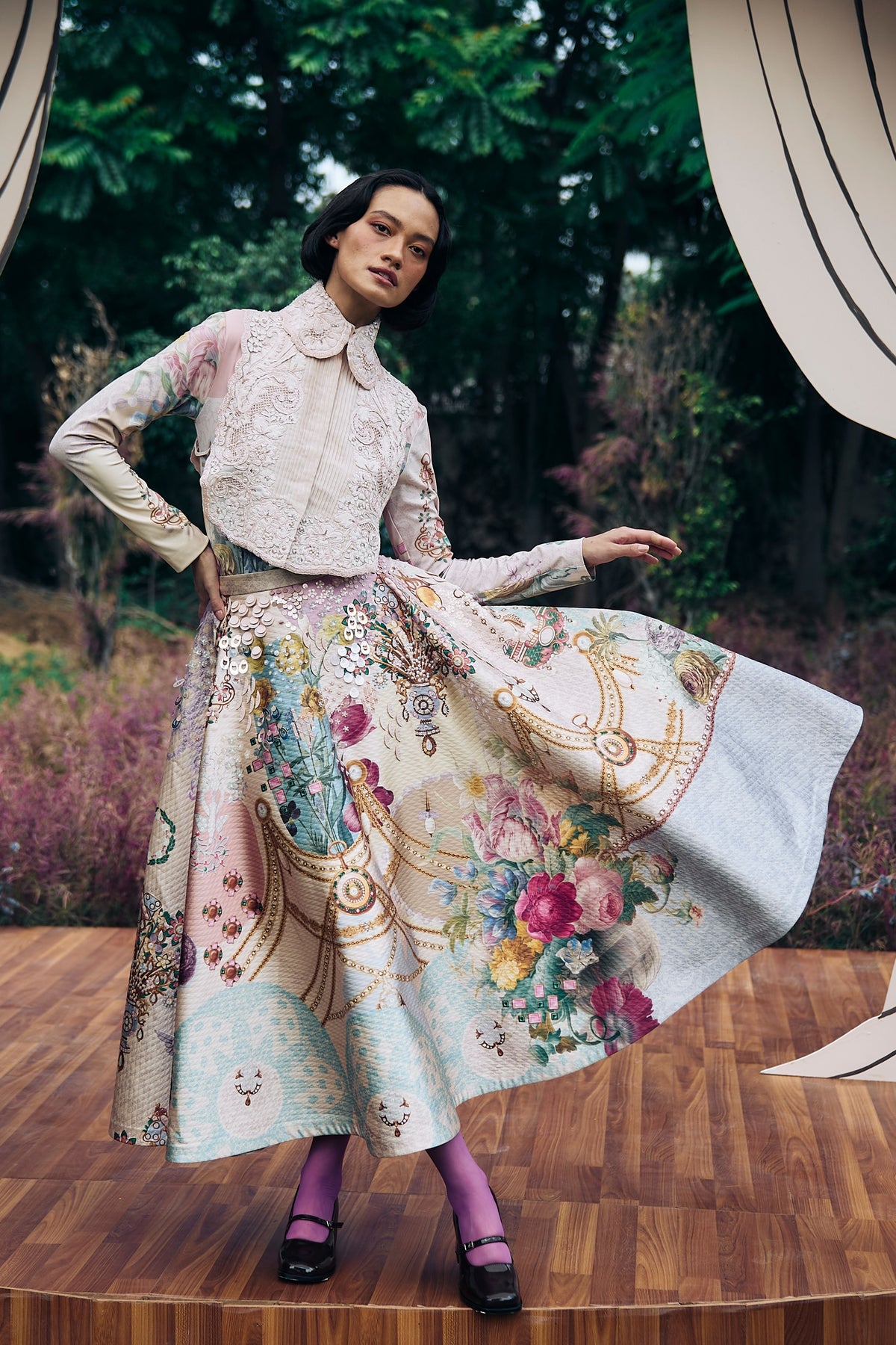 Trove Flared Skirt