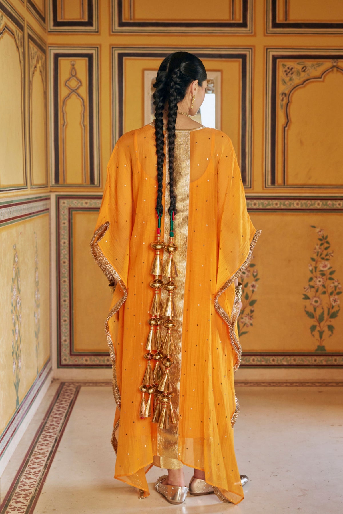 Saffron Kaftan Set
