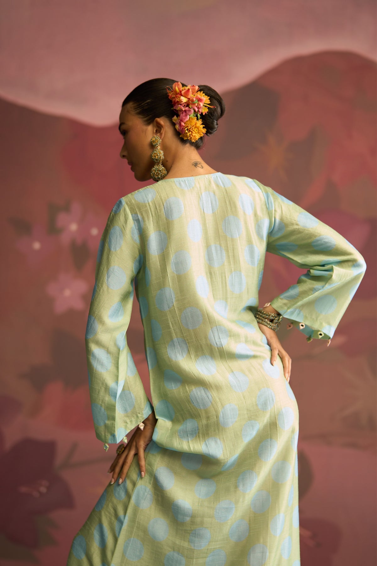 Mint Green Dune Kaftan
