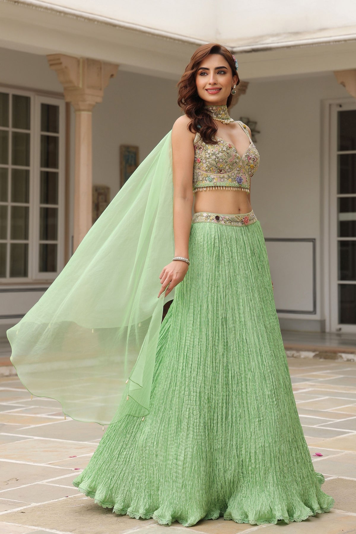 Gulzar Choker Lehenga Set