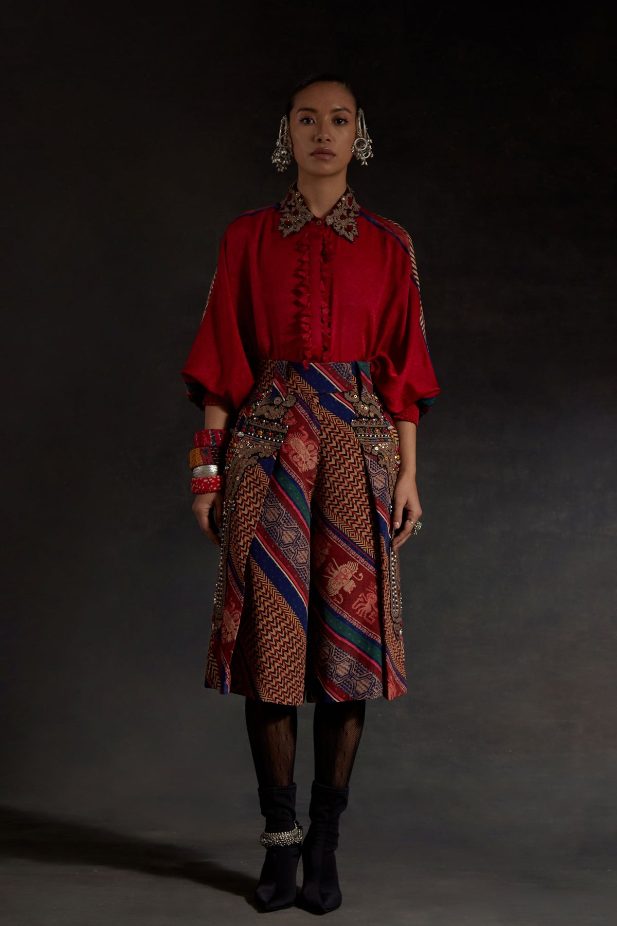 Mandala Shirt With Shorts