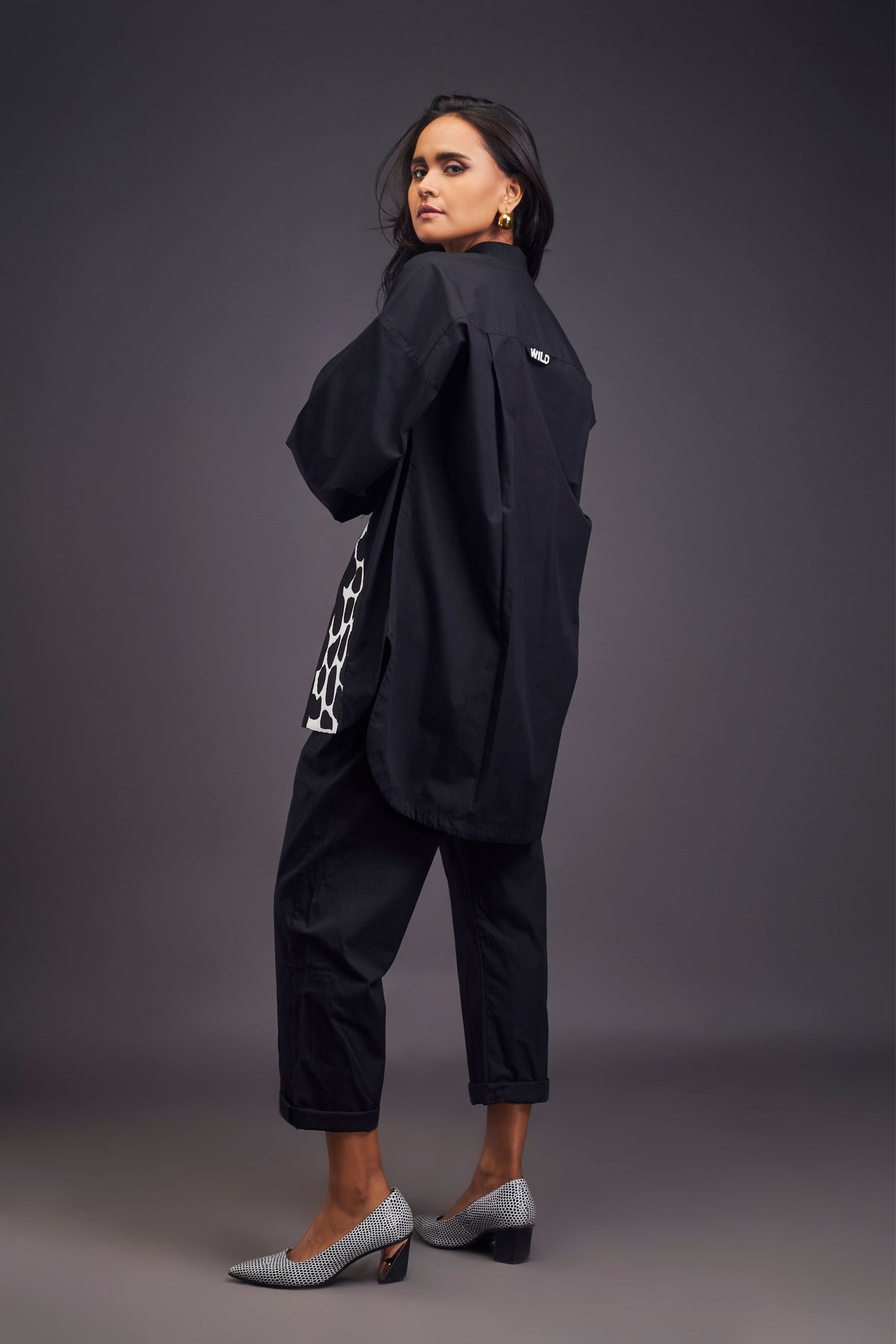 Black High-low Co-ord Set