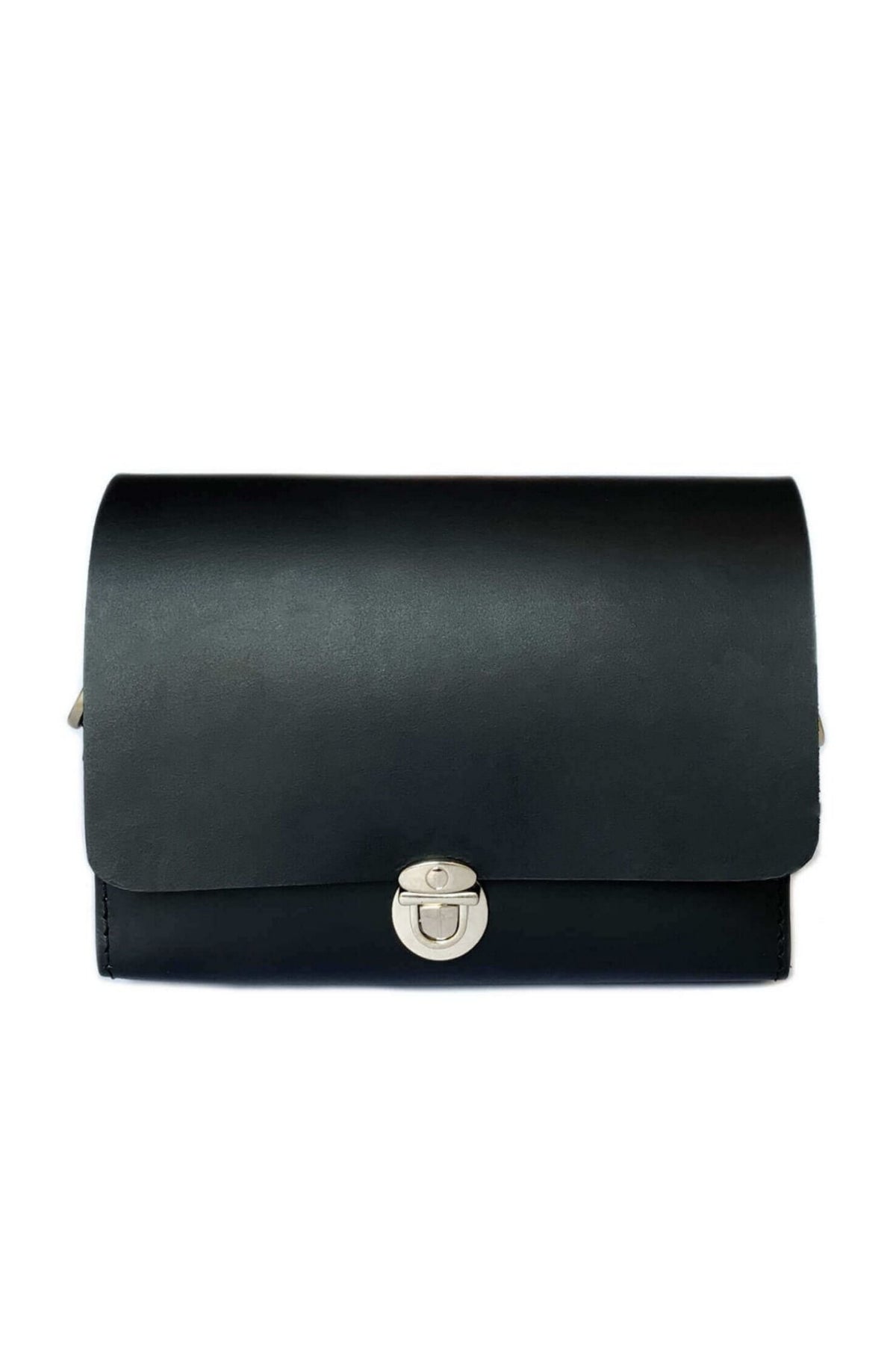 Black Saddle Large Sling Bag