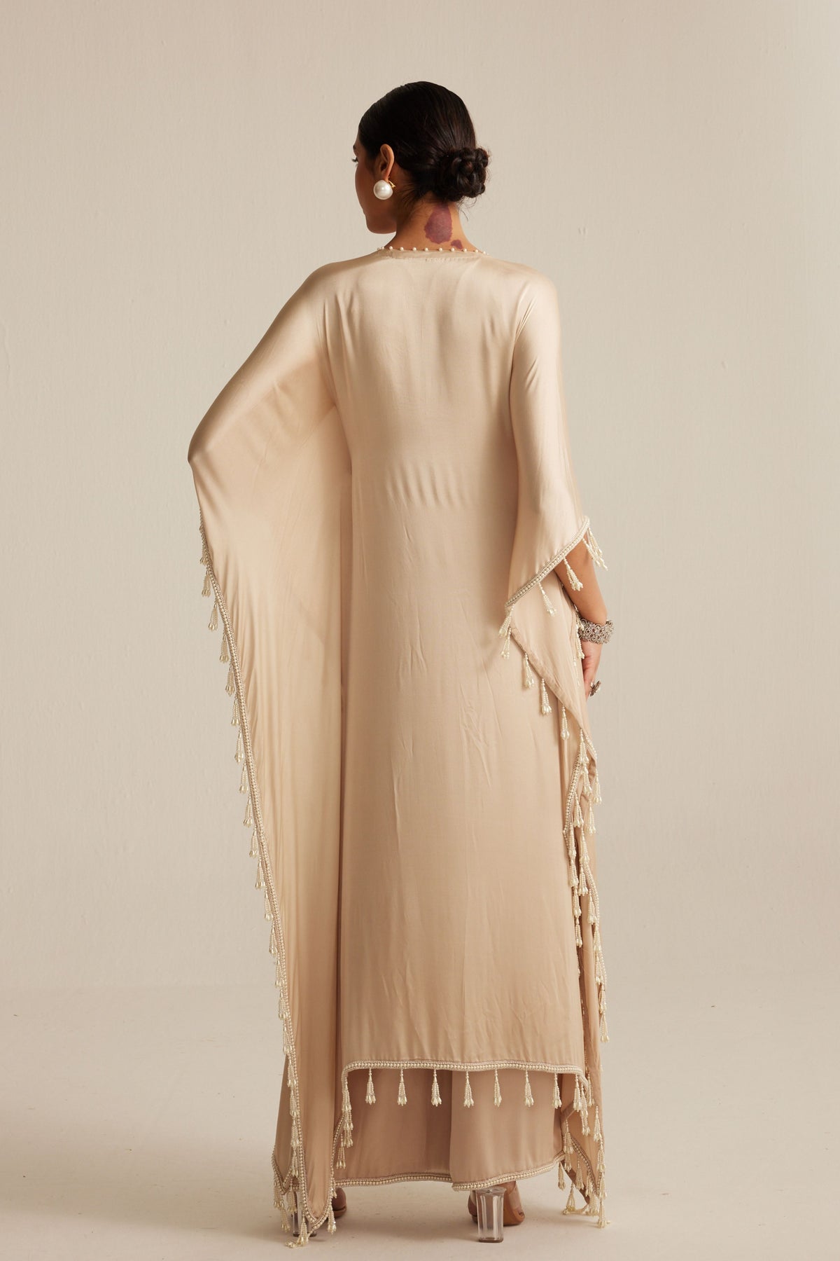 Light Beige Kaftaan Set