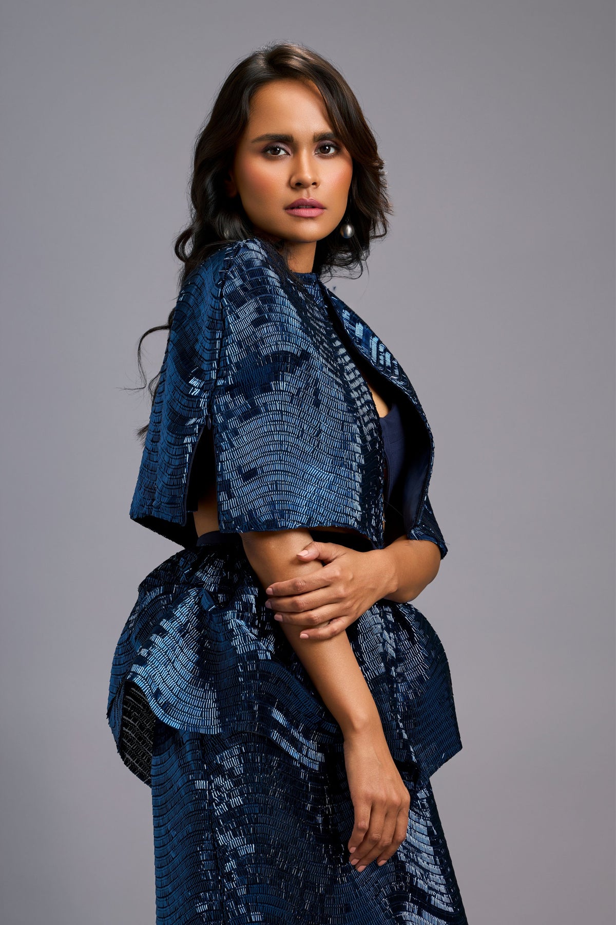 Shimmer Navy Co-ord Set