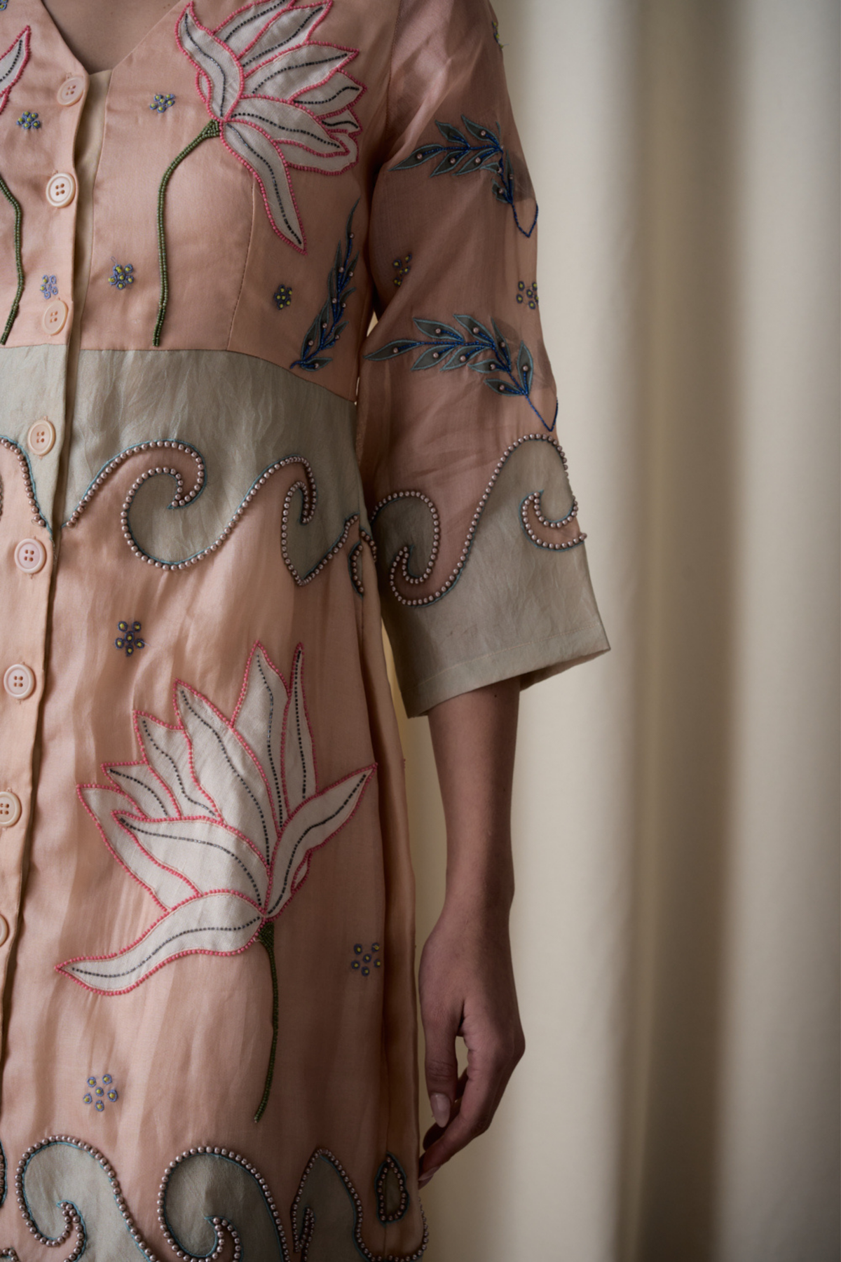 Elotia Peach Dress