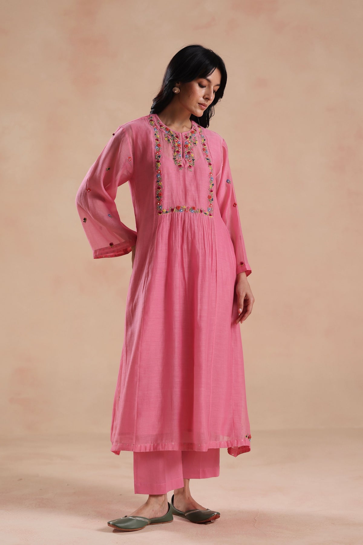 Jheel Pink Kurta Set