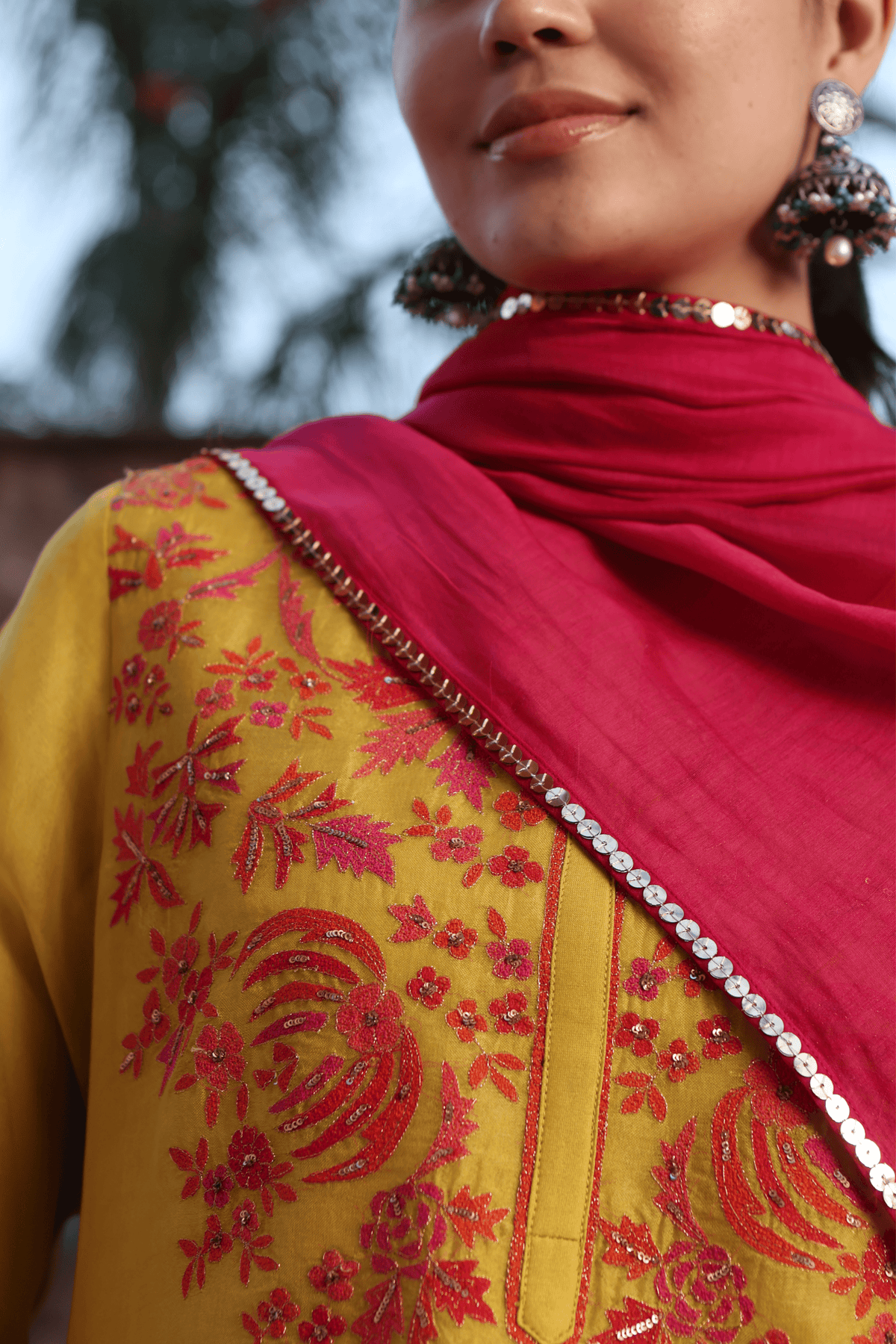 Lime Green Kurta Set