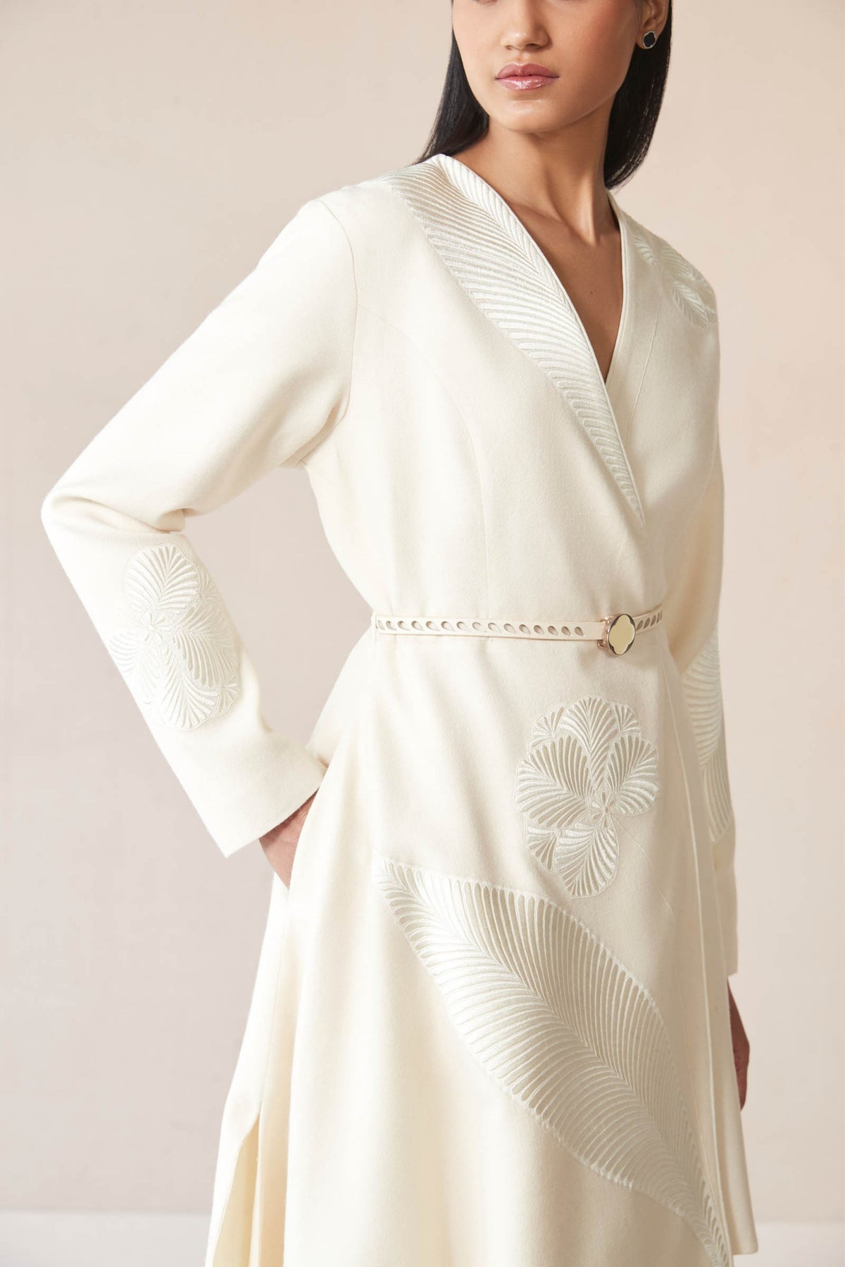 Ivory Marwa Jacket Set
