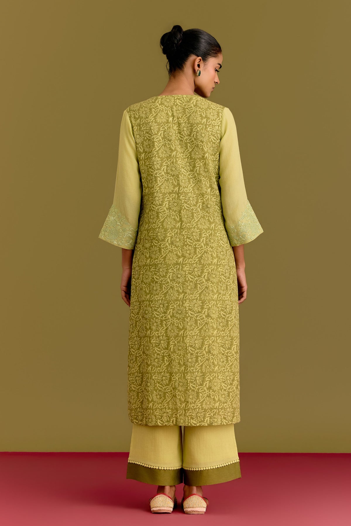 Lime Green Kurta Set