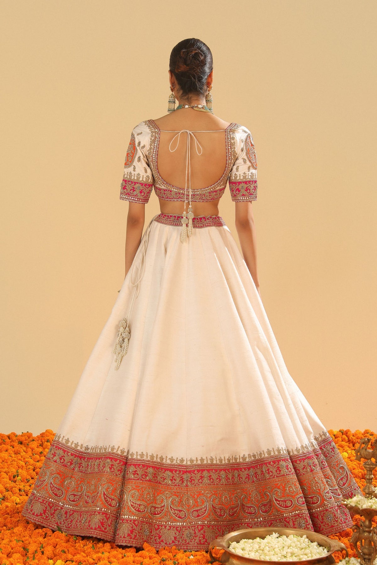 Daisy Ivory Lehenga Set