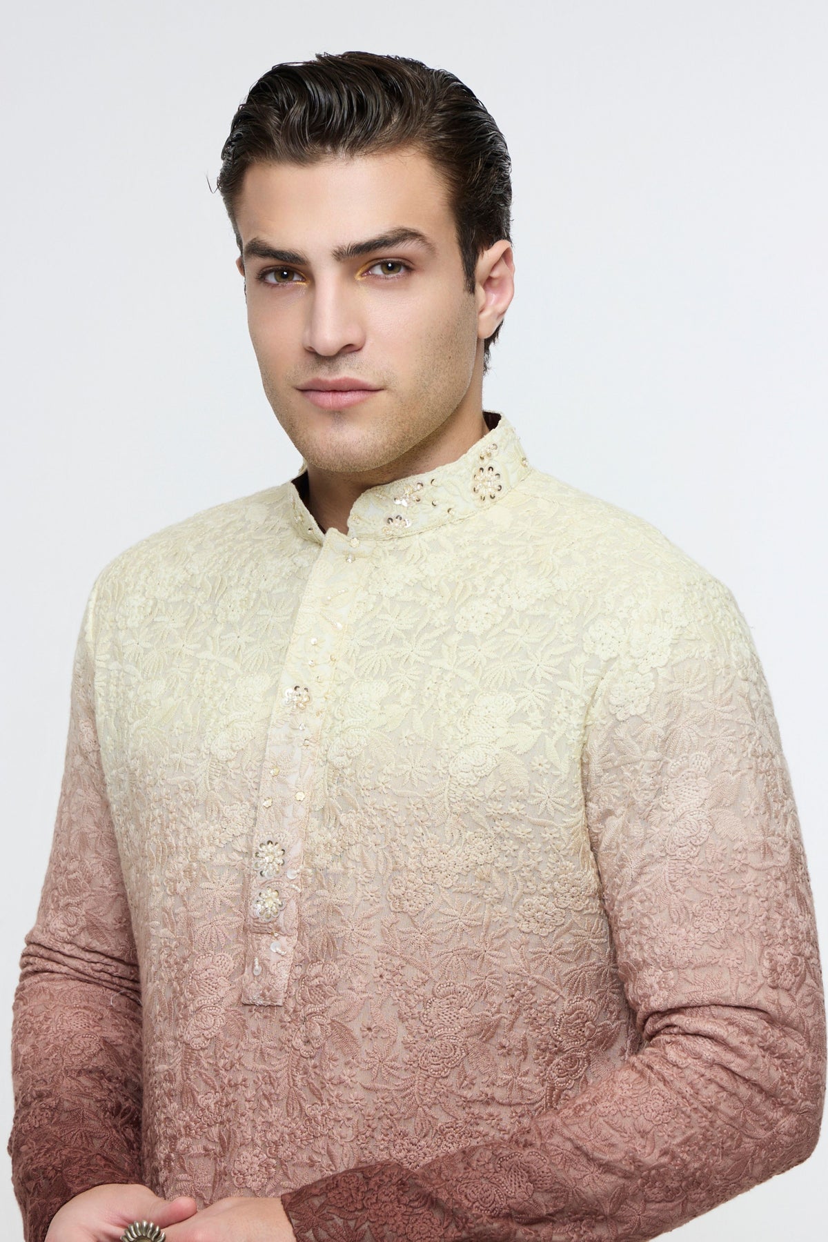 Mocha Elan Kurta Set