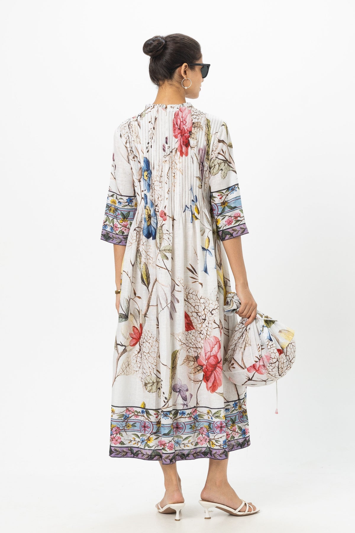 Alicia Pleated Midi Dress